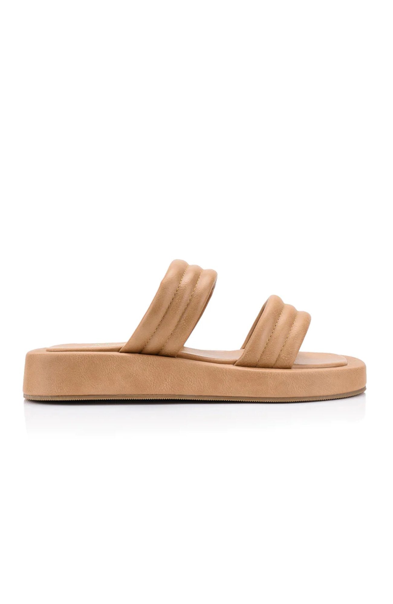 Boss Flatform Slides Caramel
