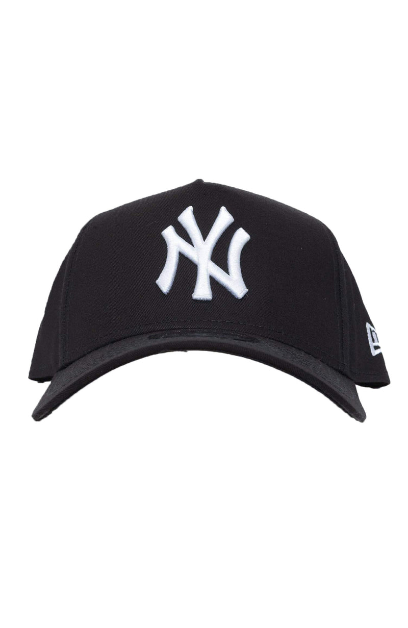 New York Yankees A-Frame Snapback Black White Logo