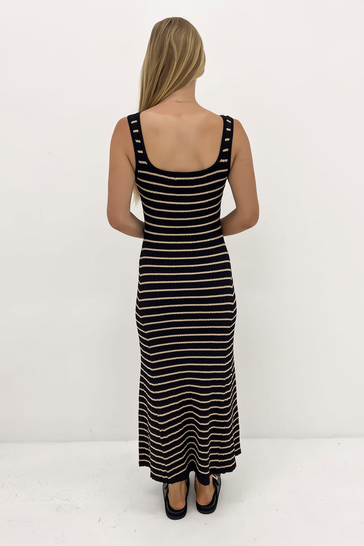 Black and tan maxi dress deals