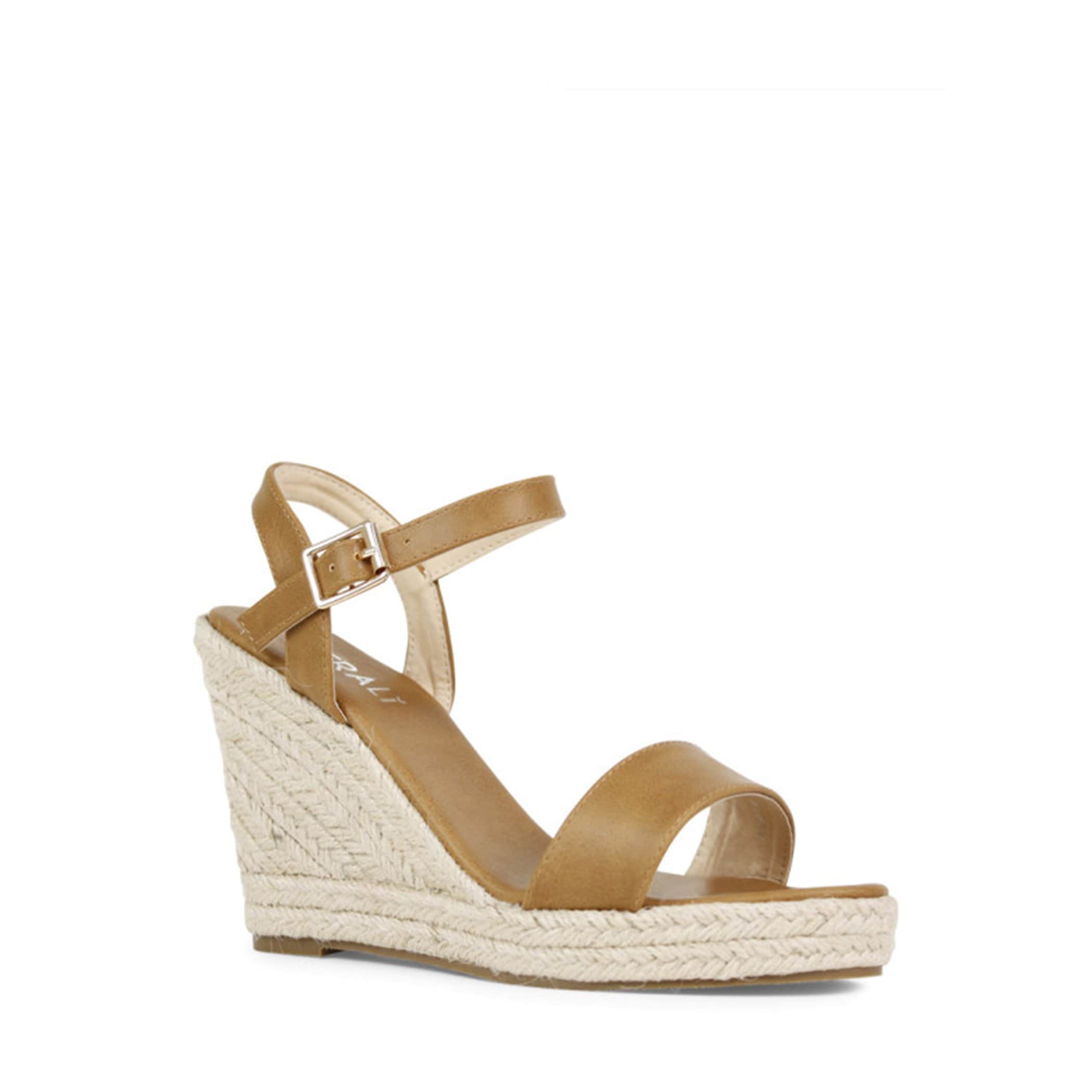 Amaya Wedge Tan Smooth Verali - Jean Jail