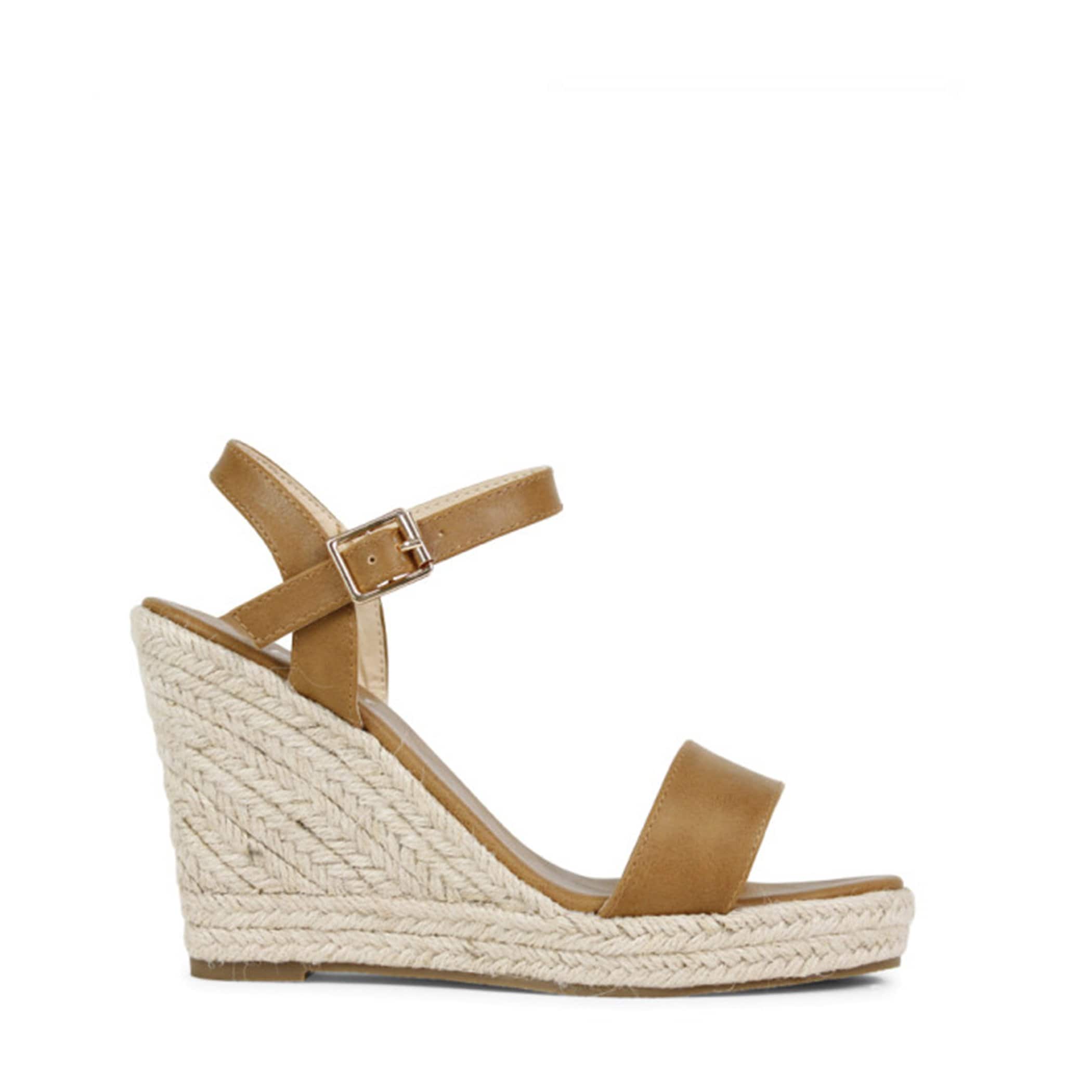 Amaya Wedge Tan Smooth Verali - Jean Jail