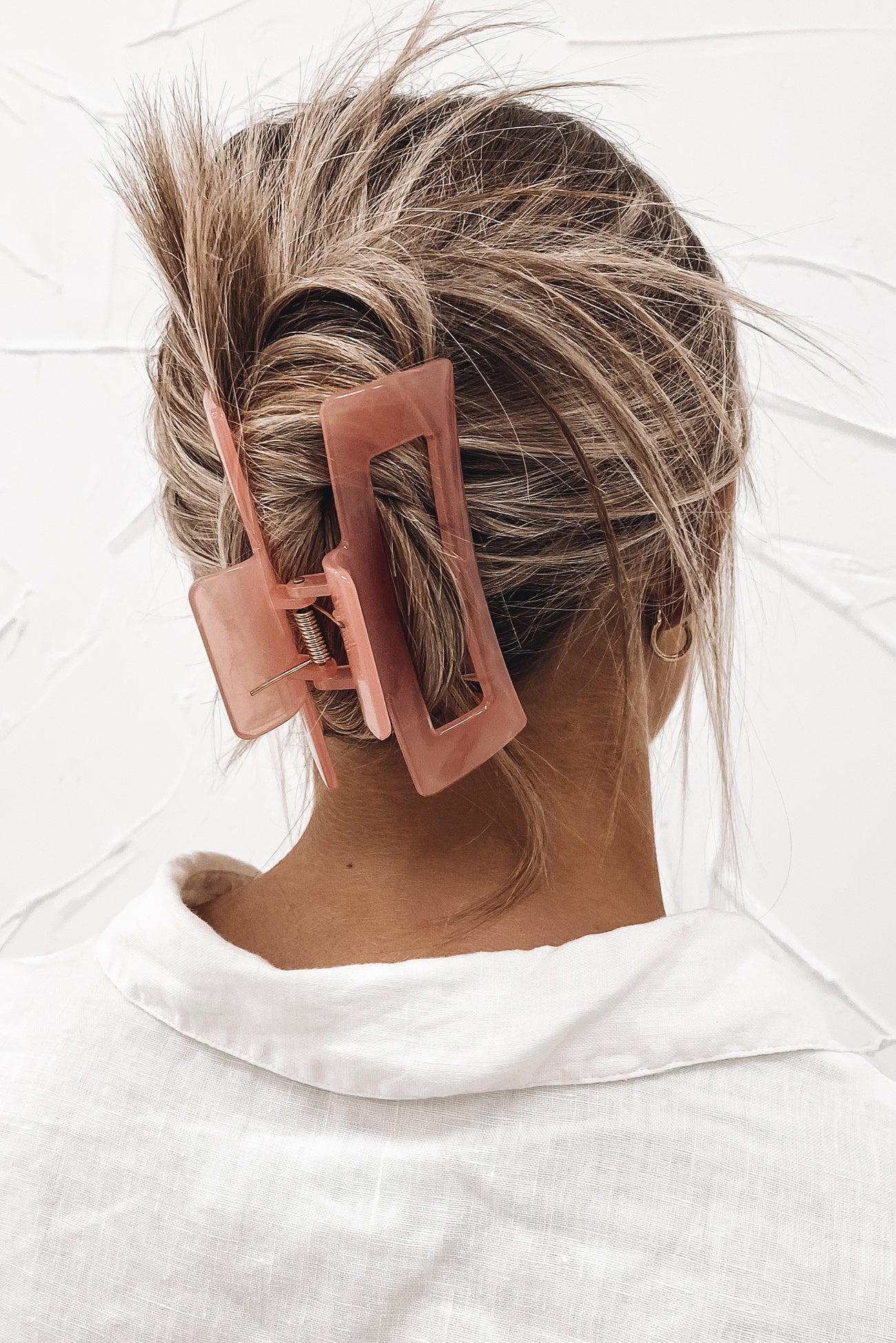 Aubree Claw Clip Pink