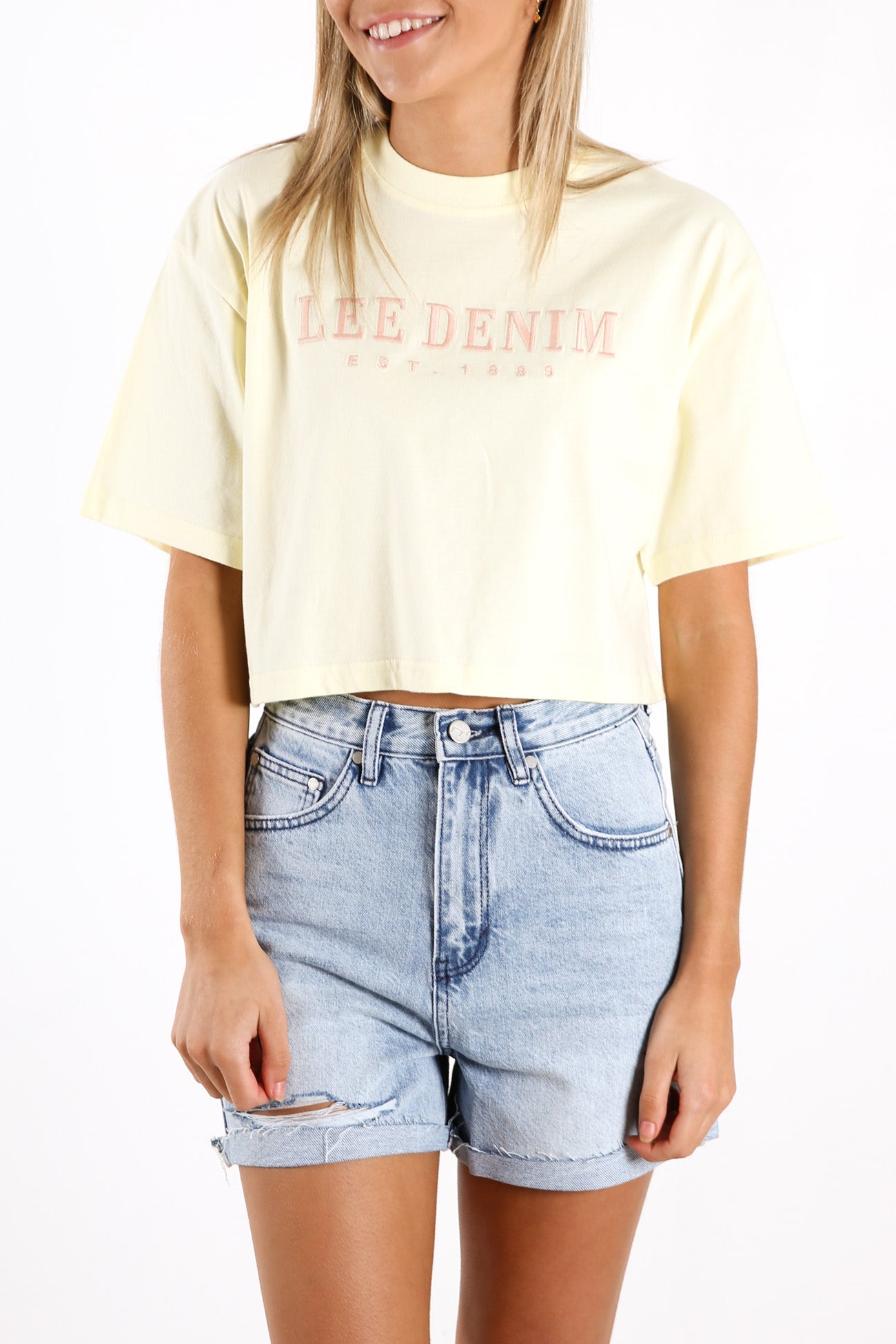 Baggy Crop Tee Dandelion