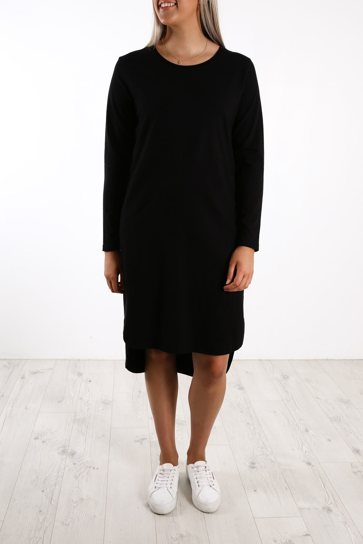 Bay Long Sleeve Dress Black