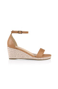 Bobbie Espadrille Low Wedge Tan Softee
