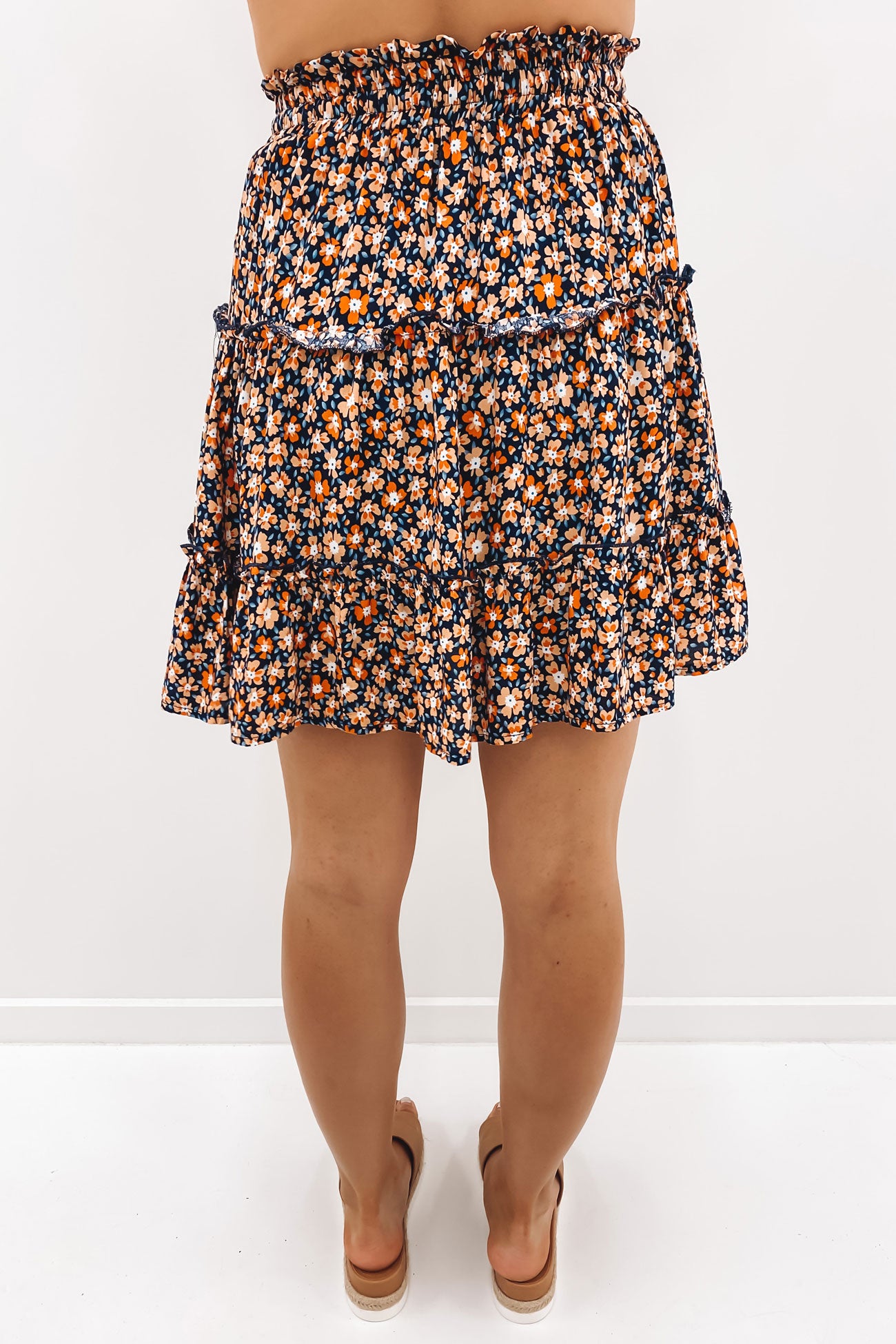 Bonny Skirt Navy Floral