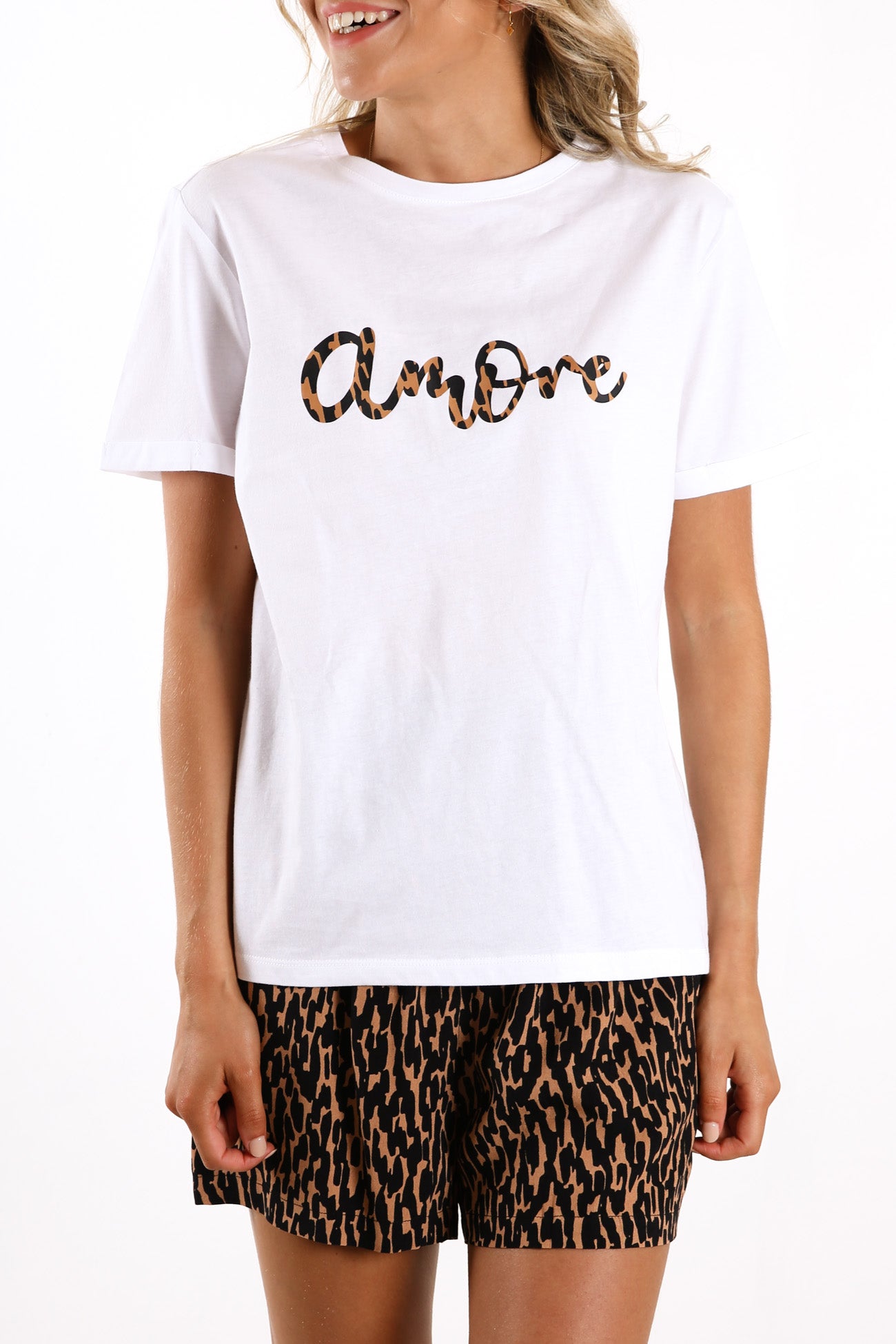 Camille Amore Tee White