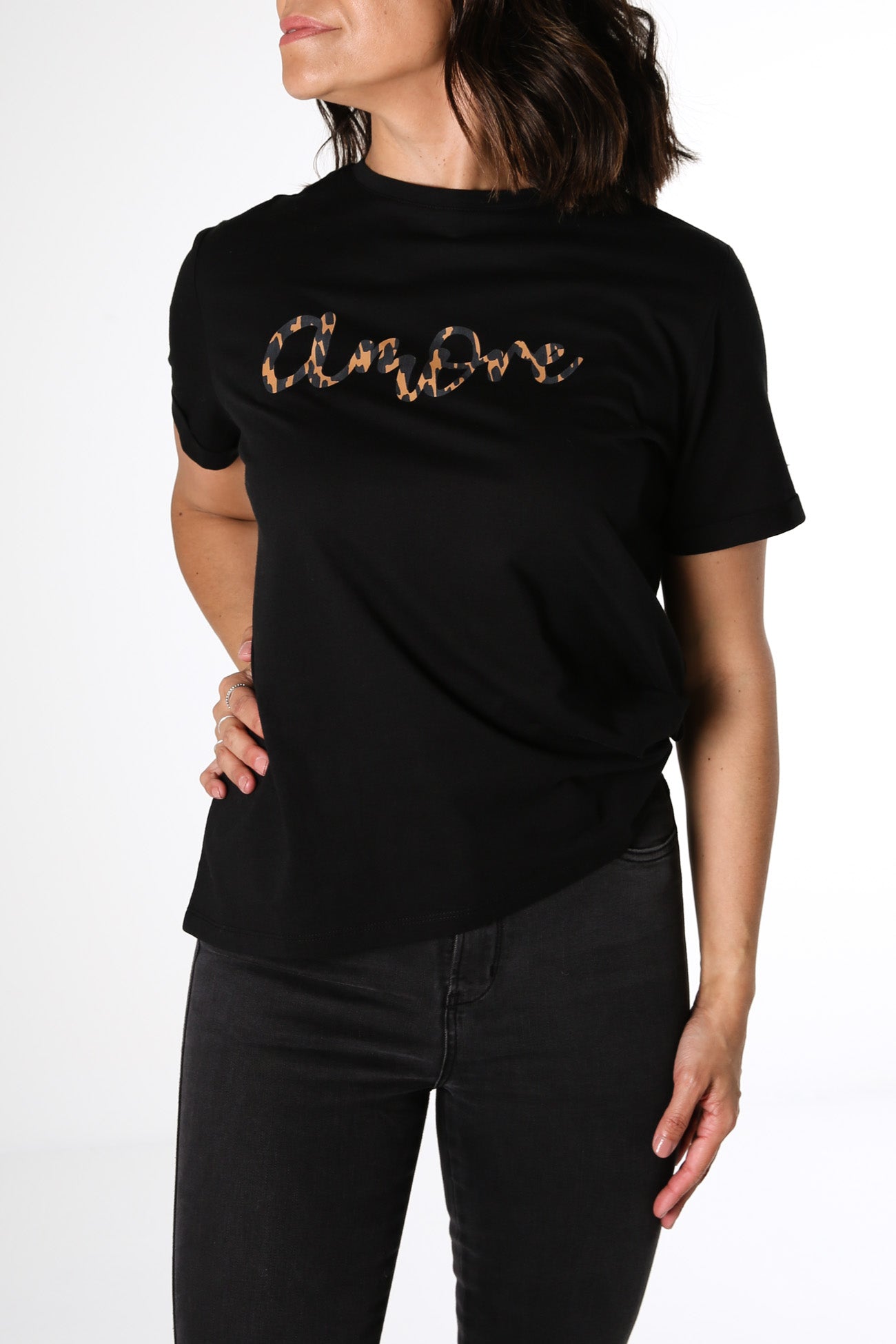 Camille Amore Tee Black