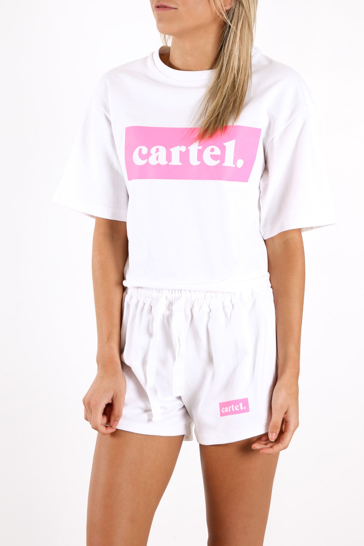 Cartel Tribe Logo Top White Pink