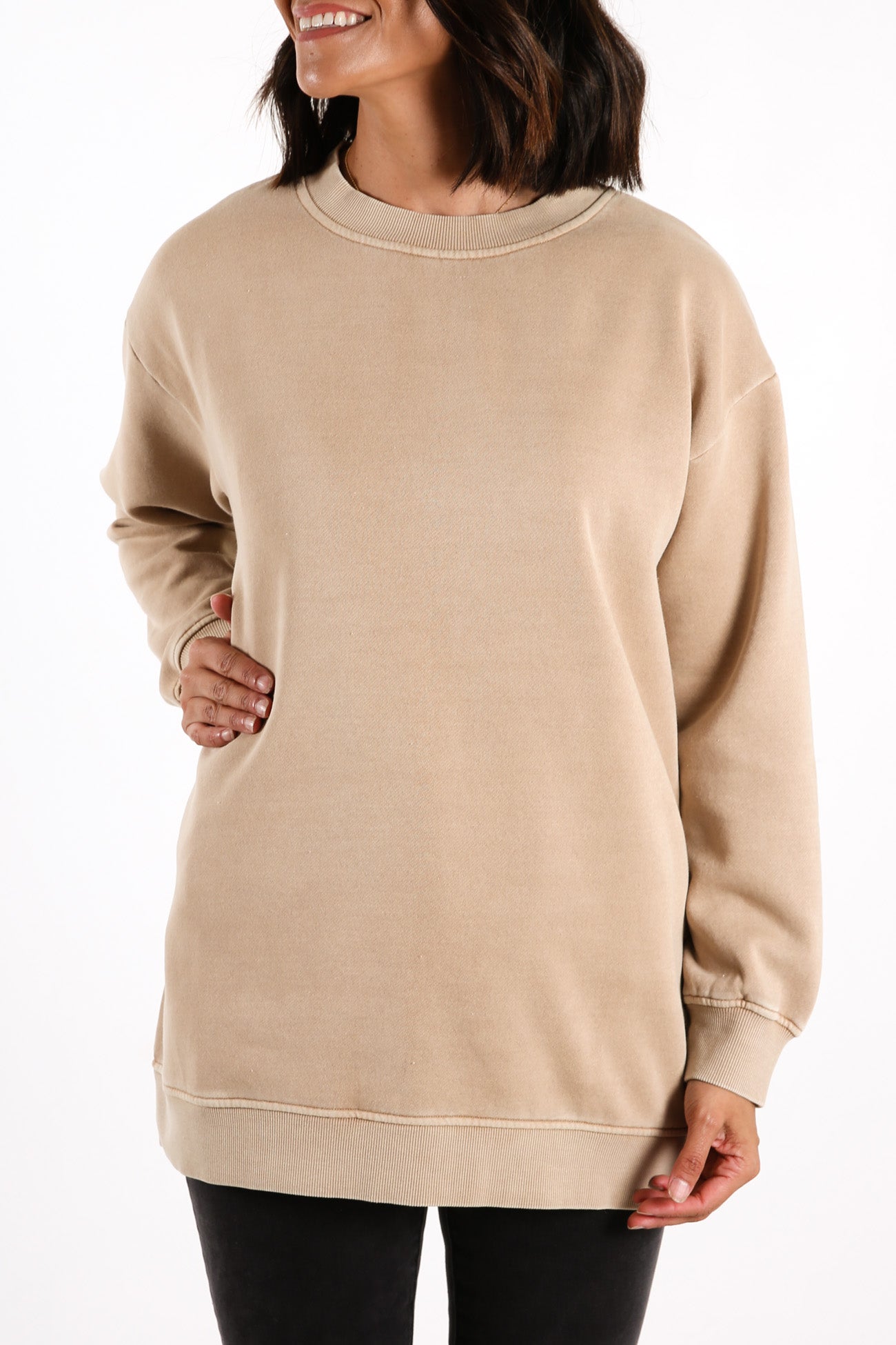 Carter Classic Boyfriend Sweat Mocha