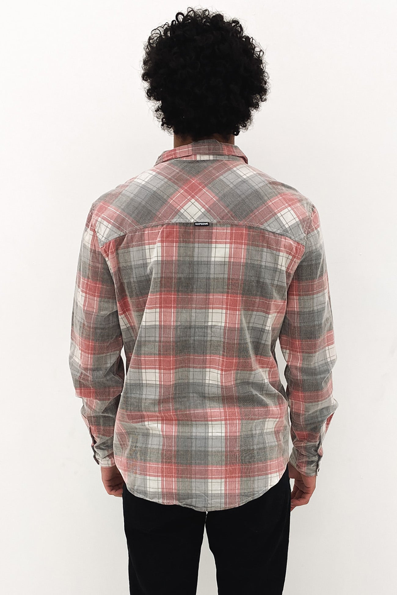 Charge Cord Casual Long Sleeve Shirt Red Check