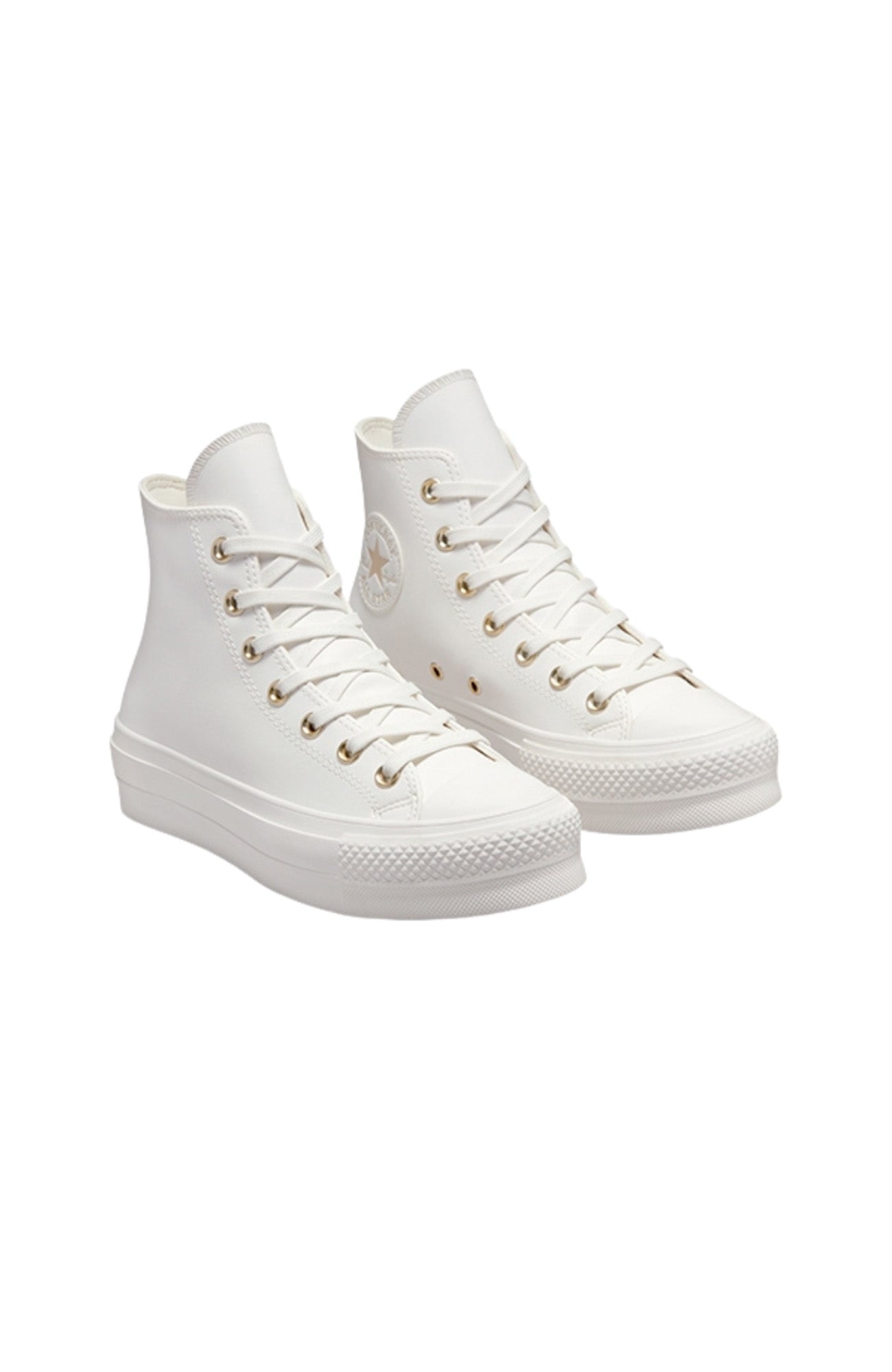 Chuck Taylor All Star Lift Leather High Top Vintage White