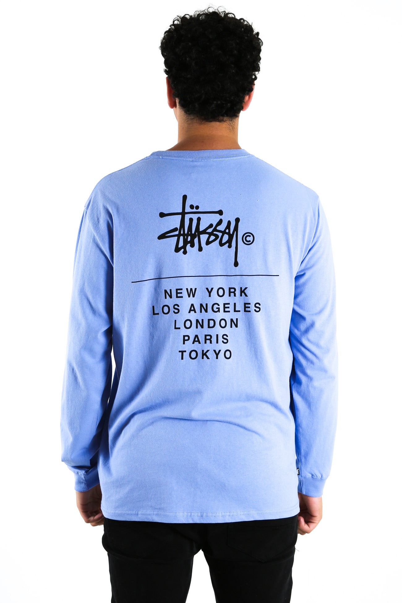 City Stack Longsleeve Tee Cornflower Blue