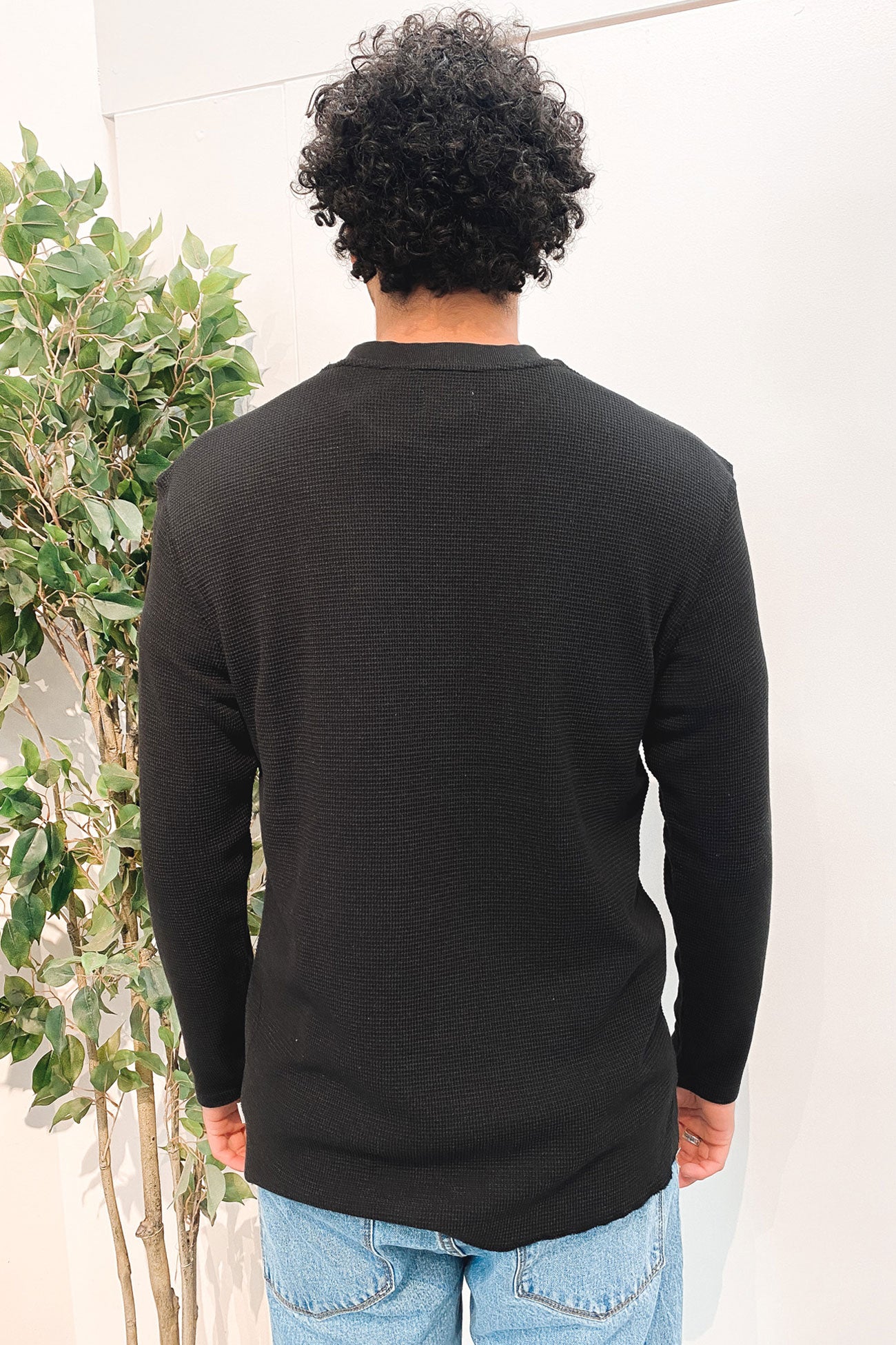 Classic Waffle Knit Vintage Black