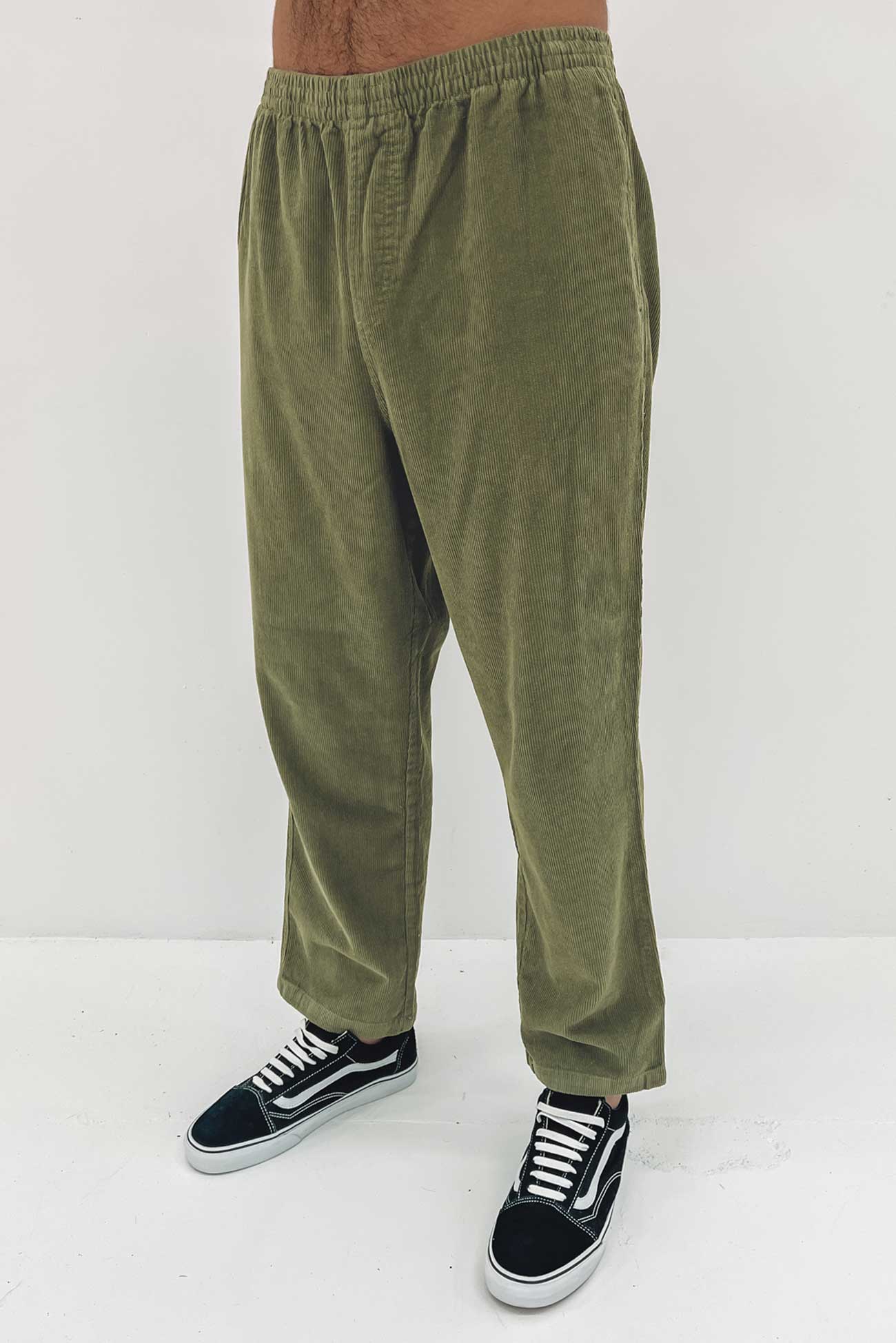 Cord Relaxed Pant Light Military
