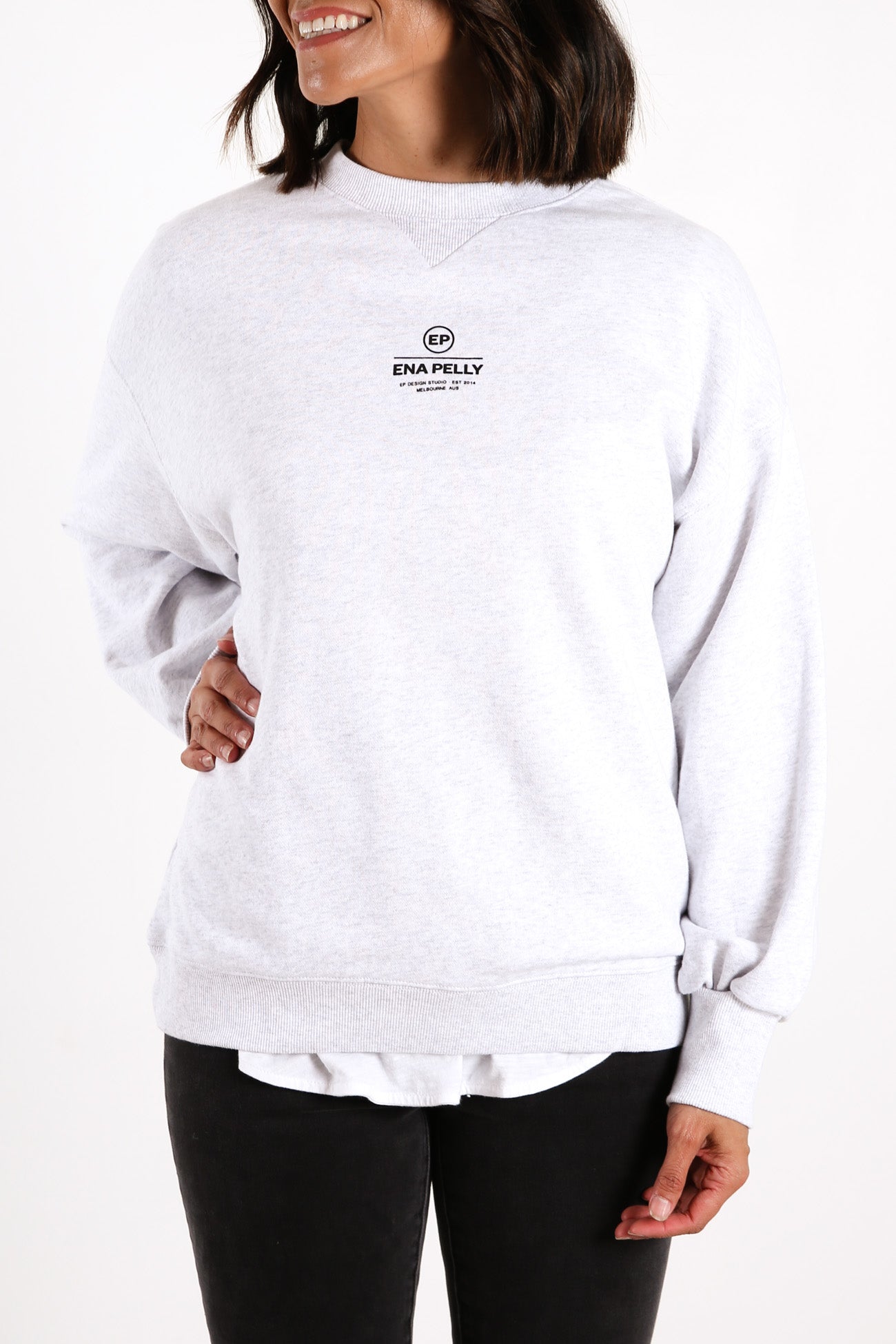 Core Logo Sweatshirt White Marle