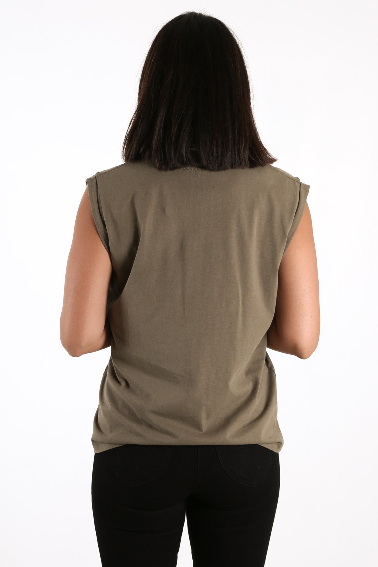 Core Muscle Tank Olive