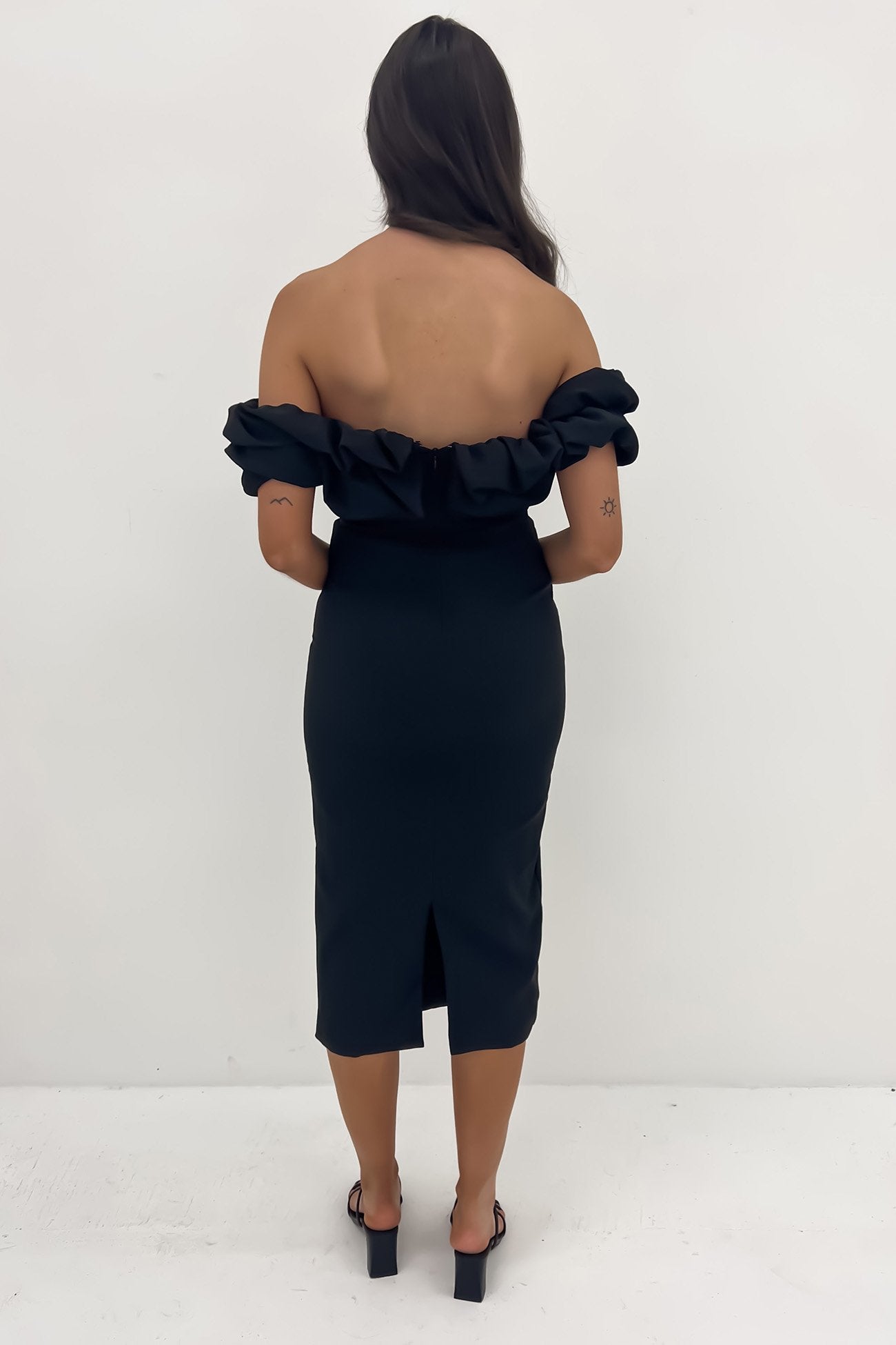 Corina Midi Dress Black