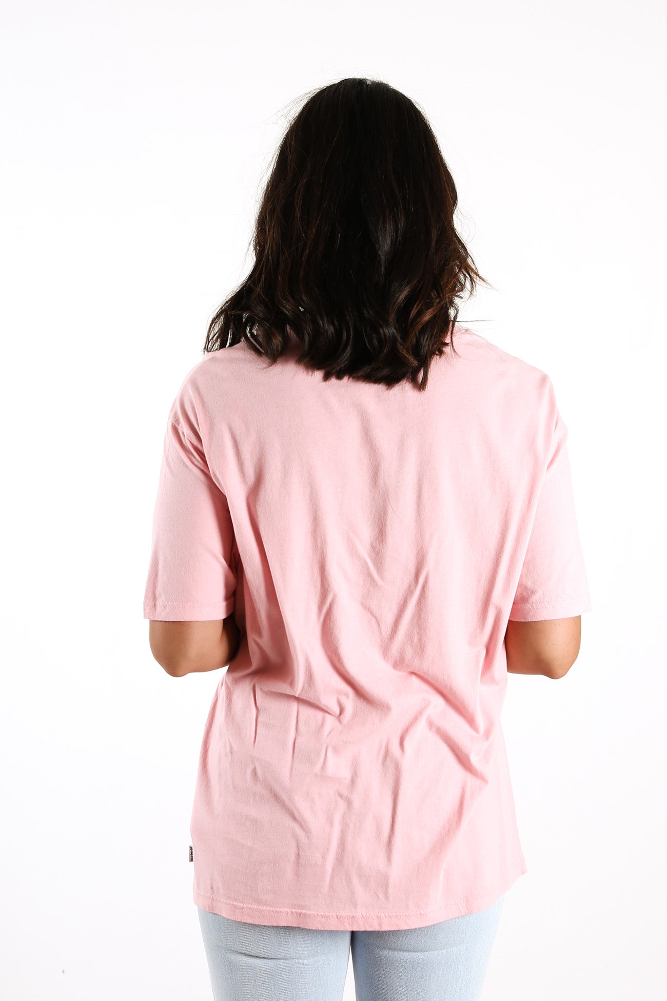 Crossover Washed Oversized BF Tee Pink Glaze