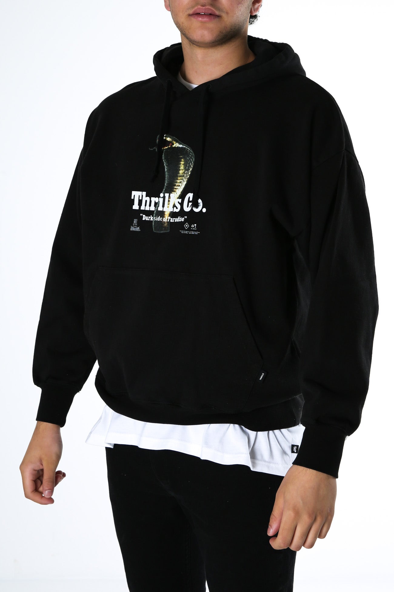 Darkside Slouch Pull On Hood Black