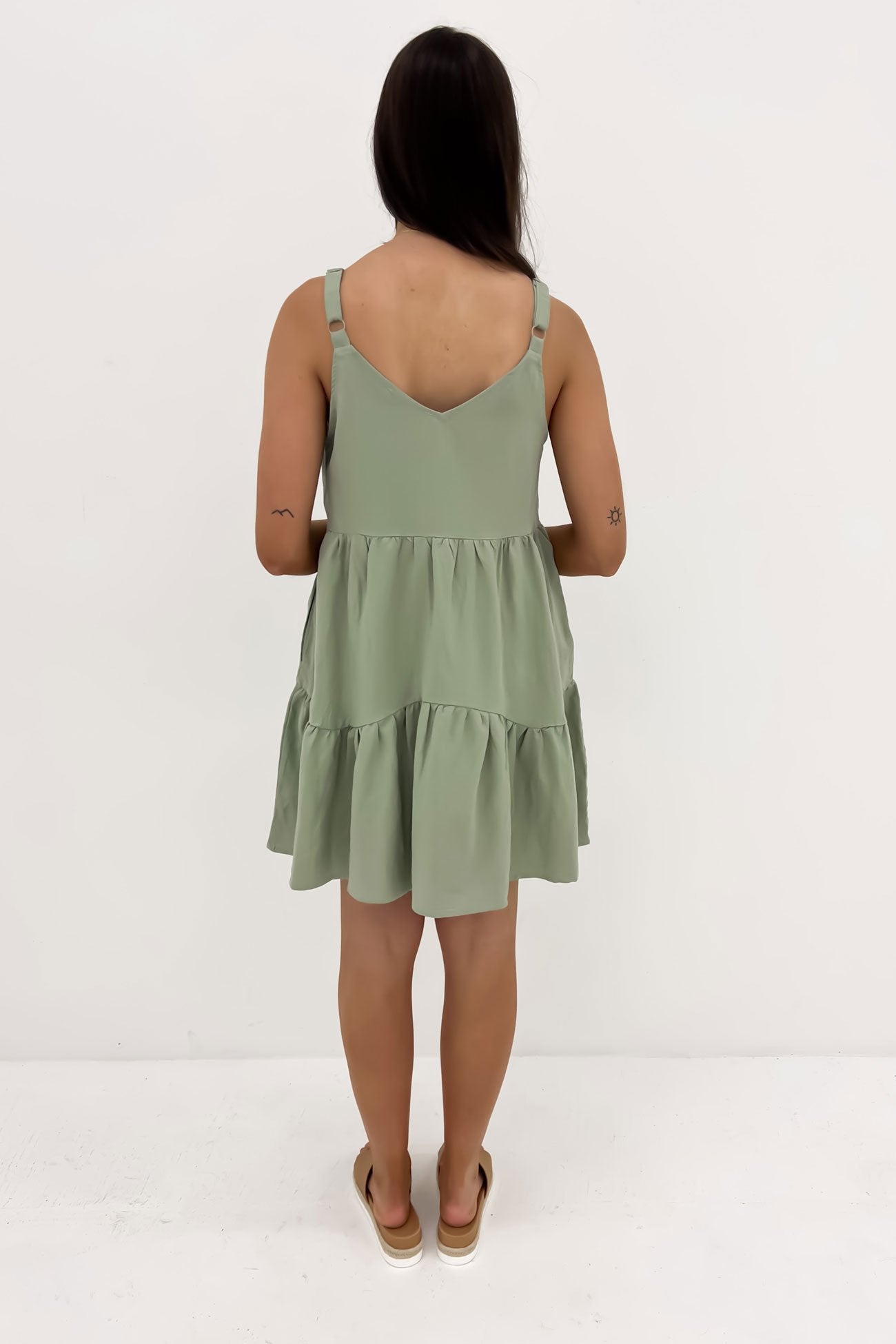 Dayla Mini Dress Sage