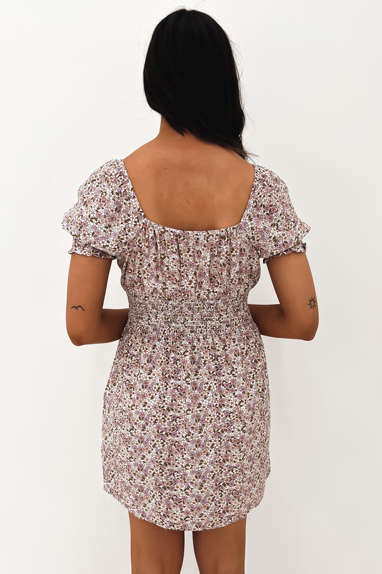 Delilah Floral Mini Dress Print