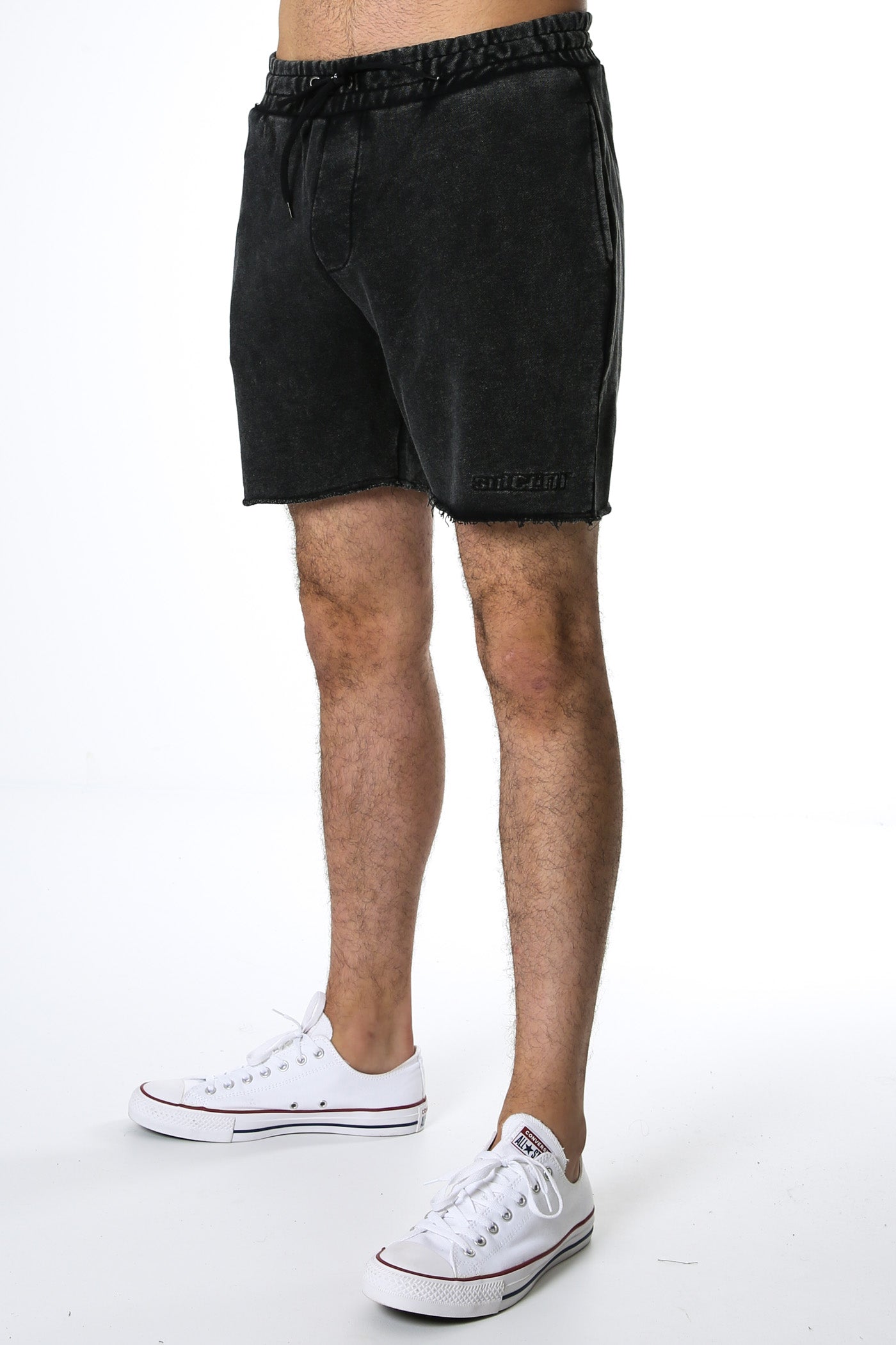 ES Fleece Short Washed Black
