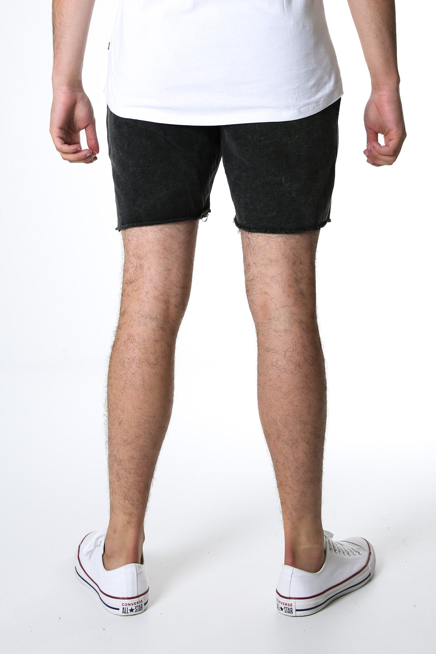 ES Fleece Short Washed Black