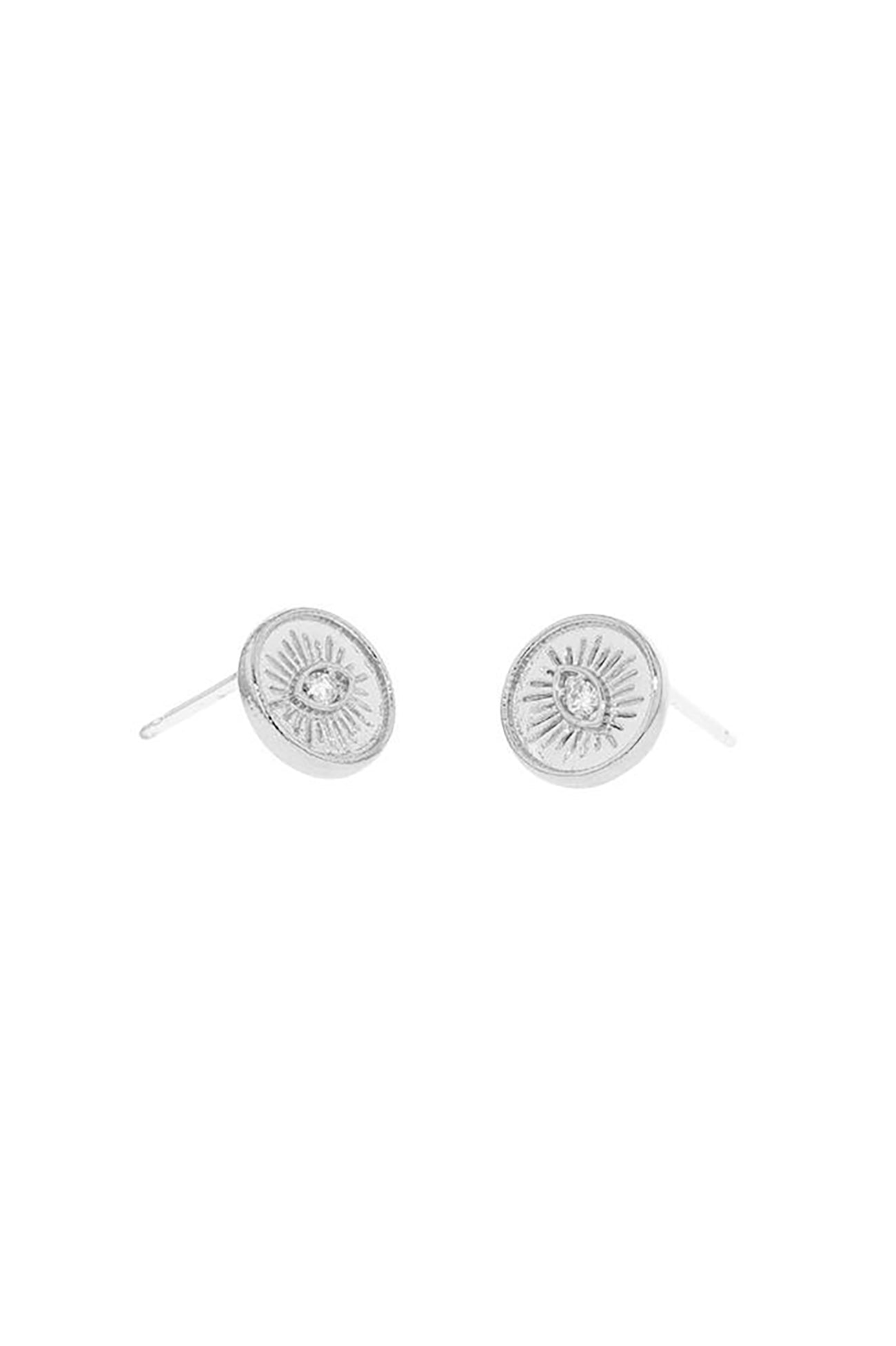 Emilia Eye Earrings Silver