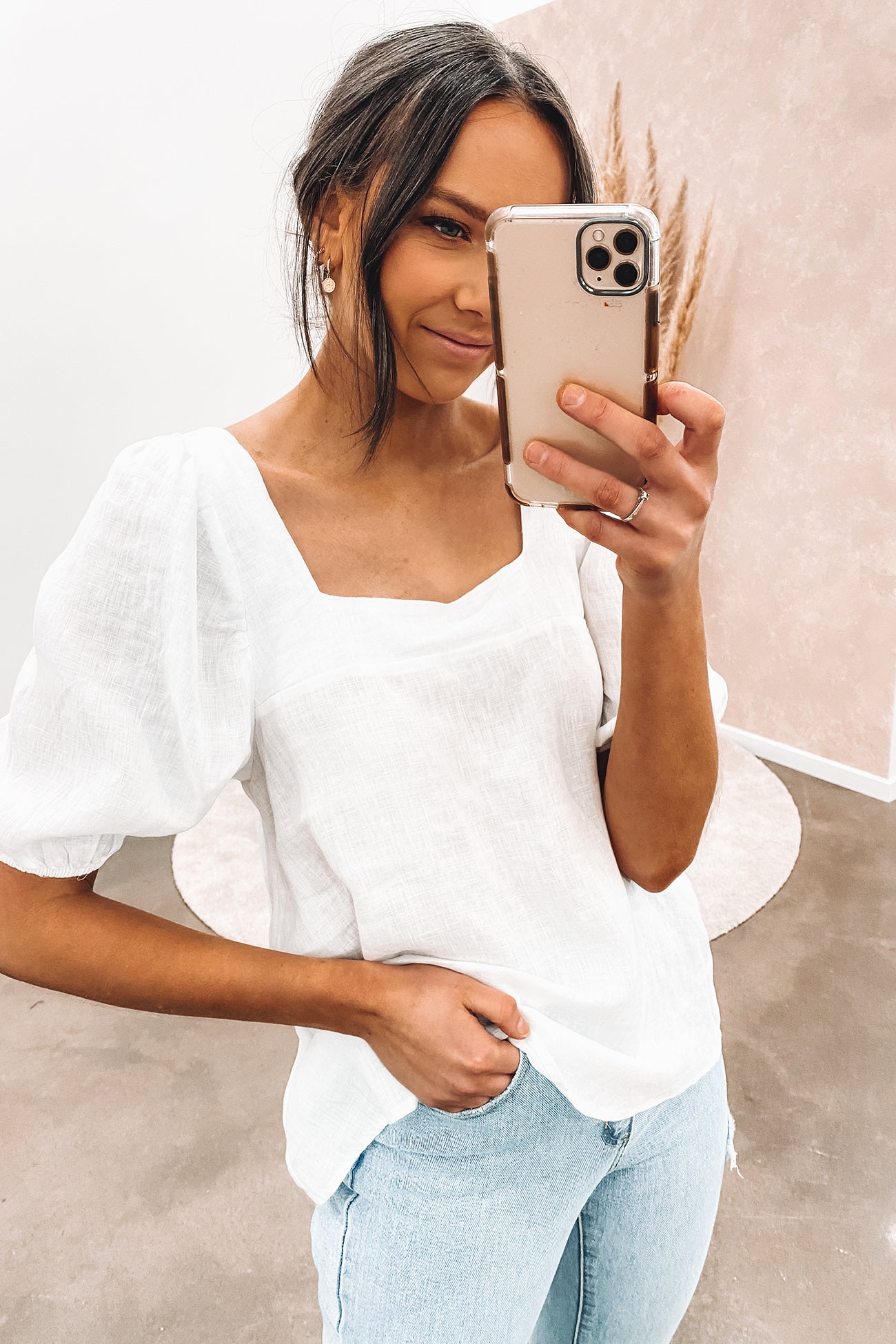 Eadie Top White