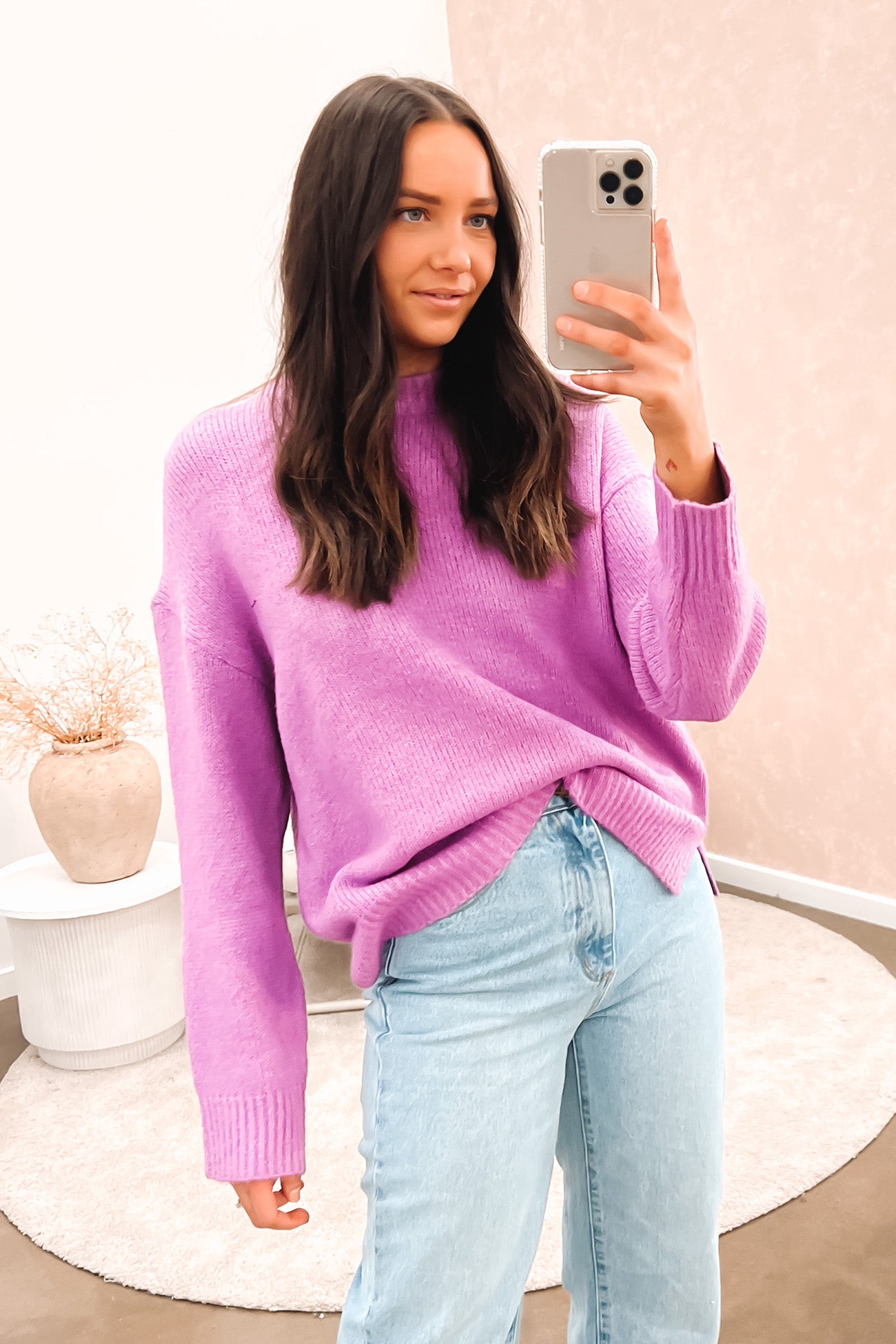 Ellie Knit Jumper Plum