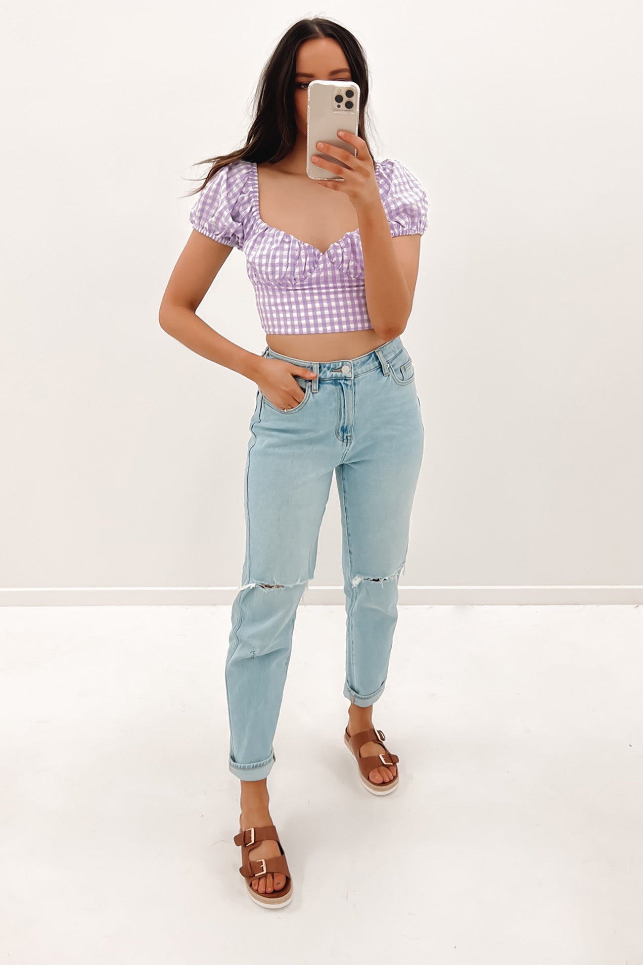 Emilia Crop Top Purple