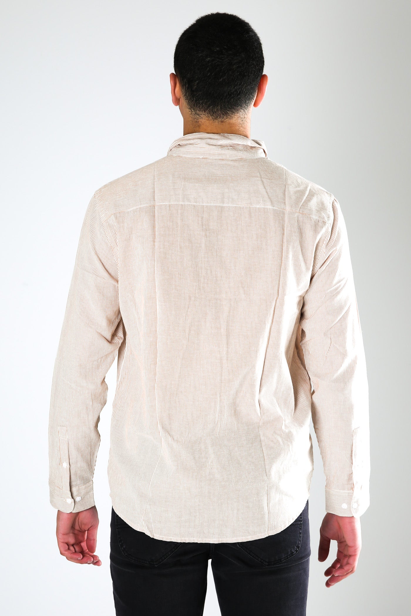 Endless Seersucker Long Sleeve Camel