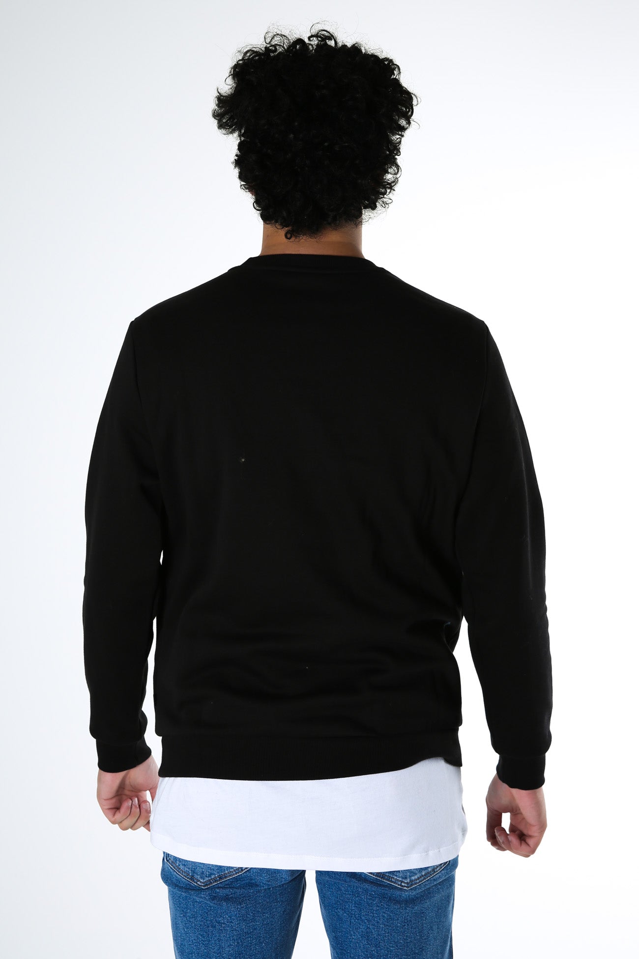 Essentials Big Logo Crew Neck Sweater Puma Black