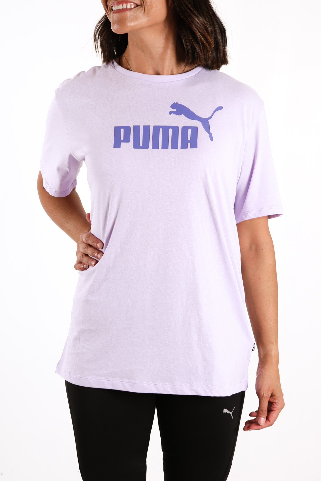Essentials Logo Boyfriend Tee Light Lavender