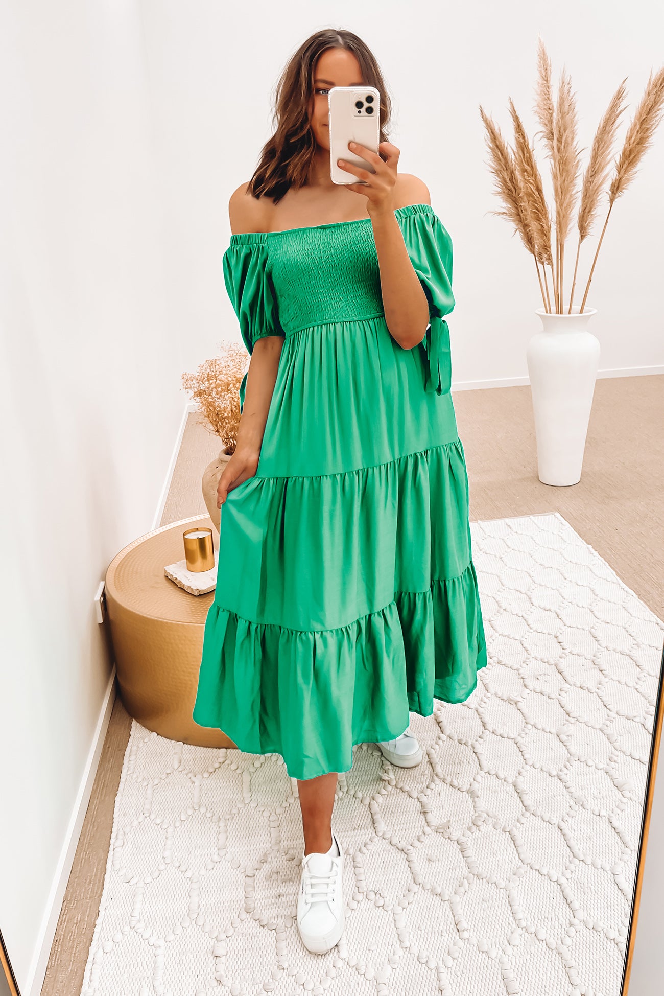 Everett Midi Dress Green