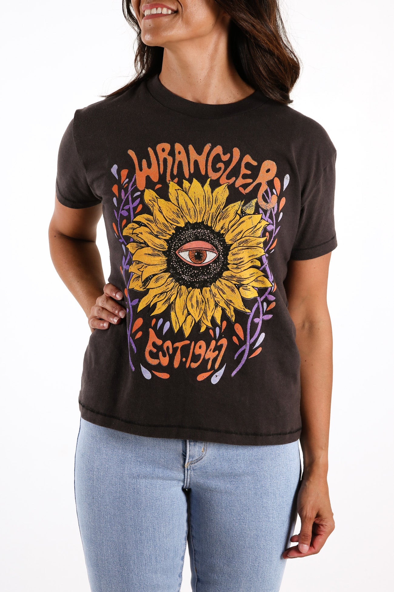 Eye Flora Tee Worn Black