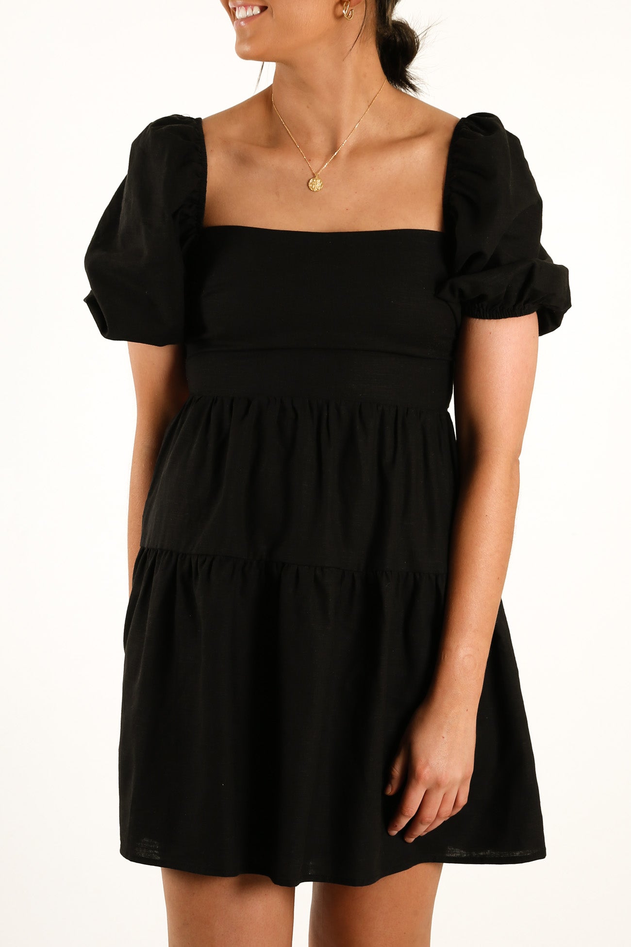 Falling Mini Dress Black