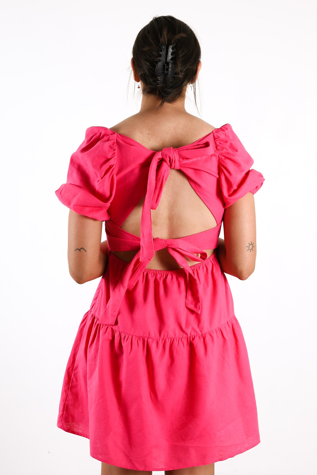 Falling Mini Dress Pink