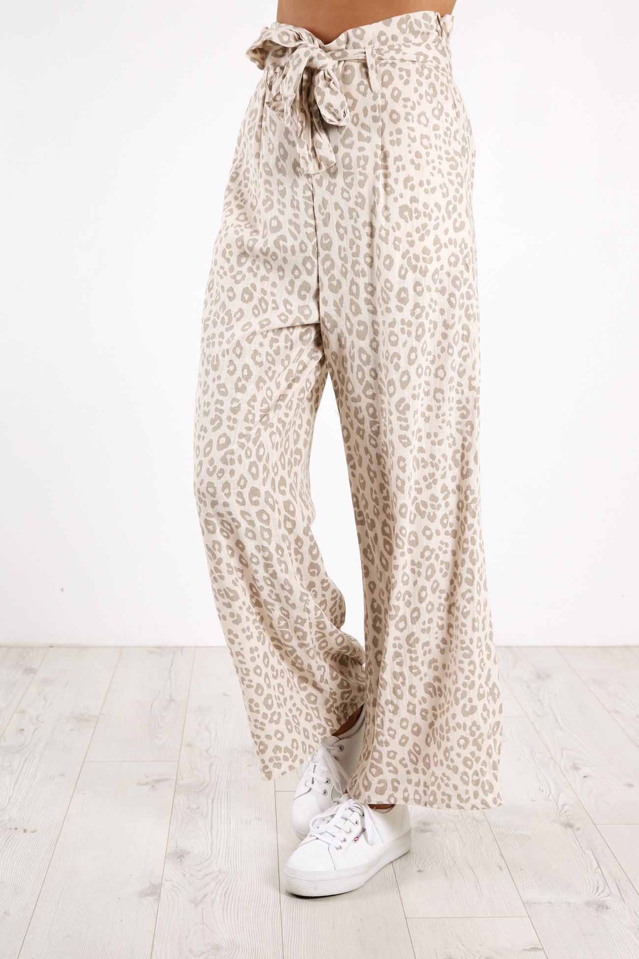 Frankie Pant Beige Leopard