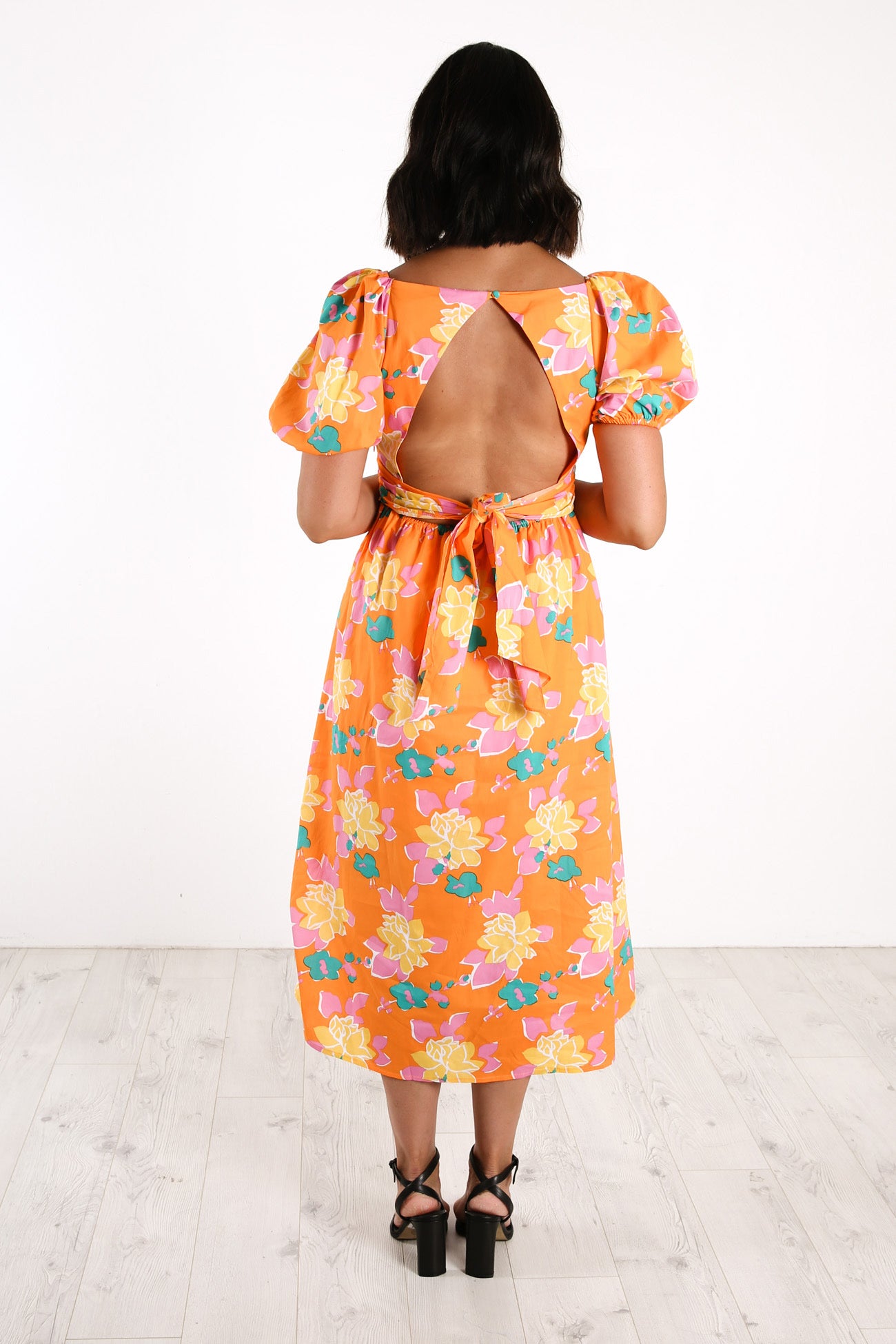 Free Spirit Midi Dress Orange