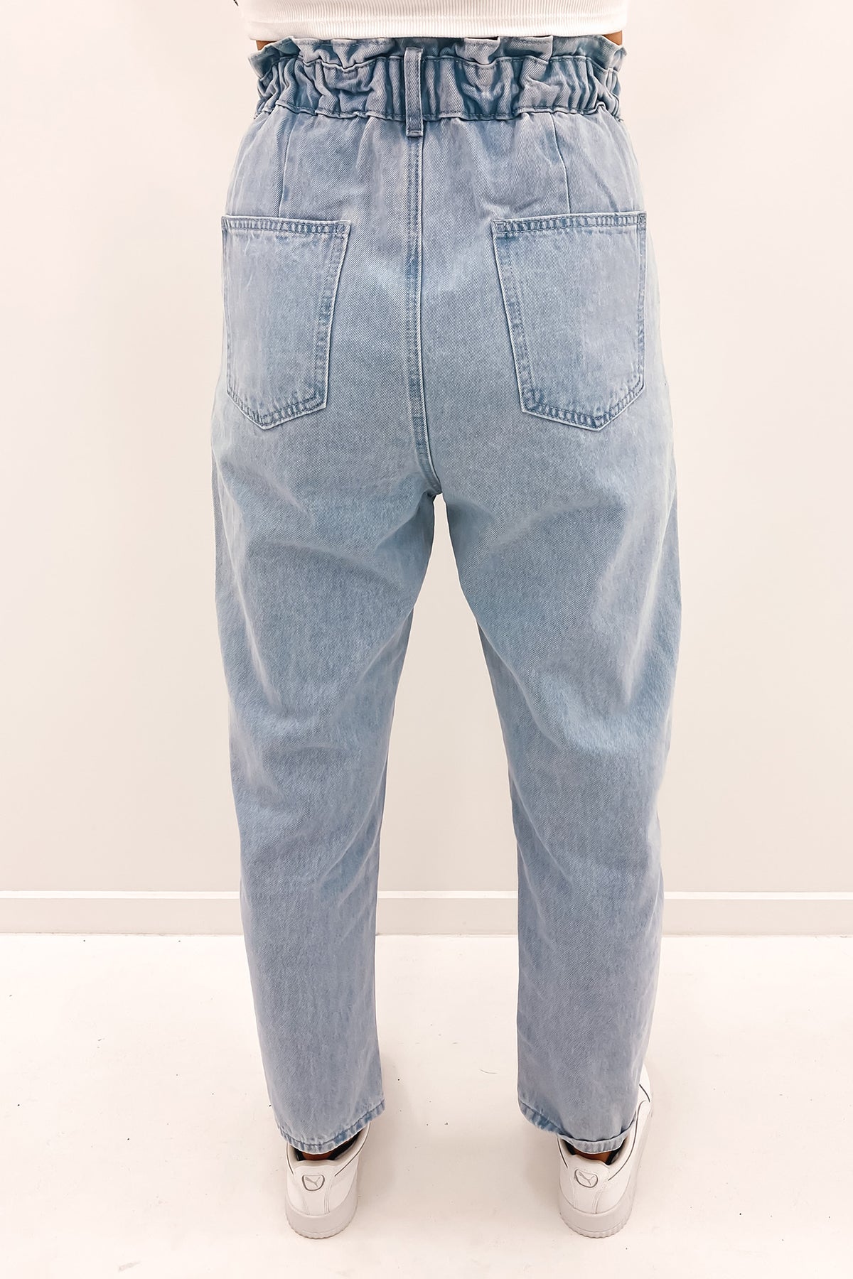 Ceros: Billie Wide Leg Paper Bag Jeans – LIZARD THICKET