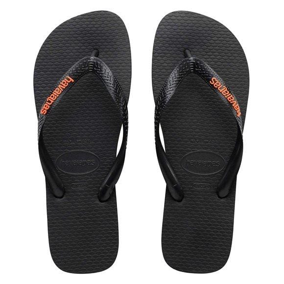 Rubber Logo Black // Orange Neon Havaianas - Jean Jail