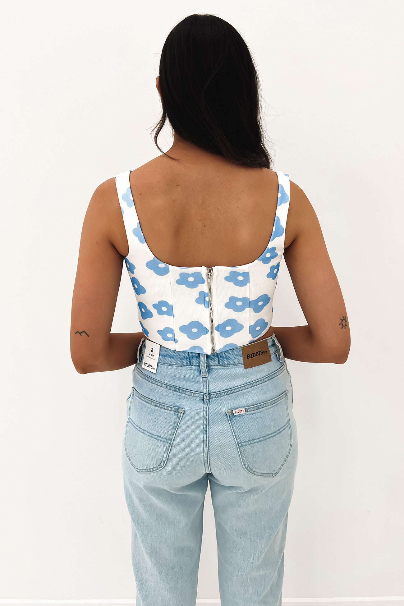 Hailey Corset Top White