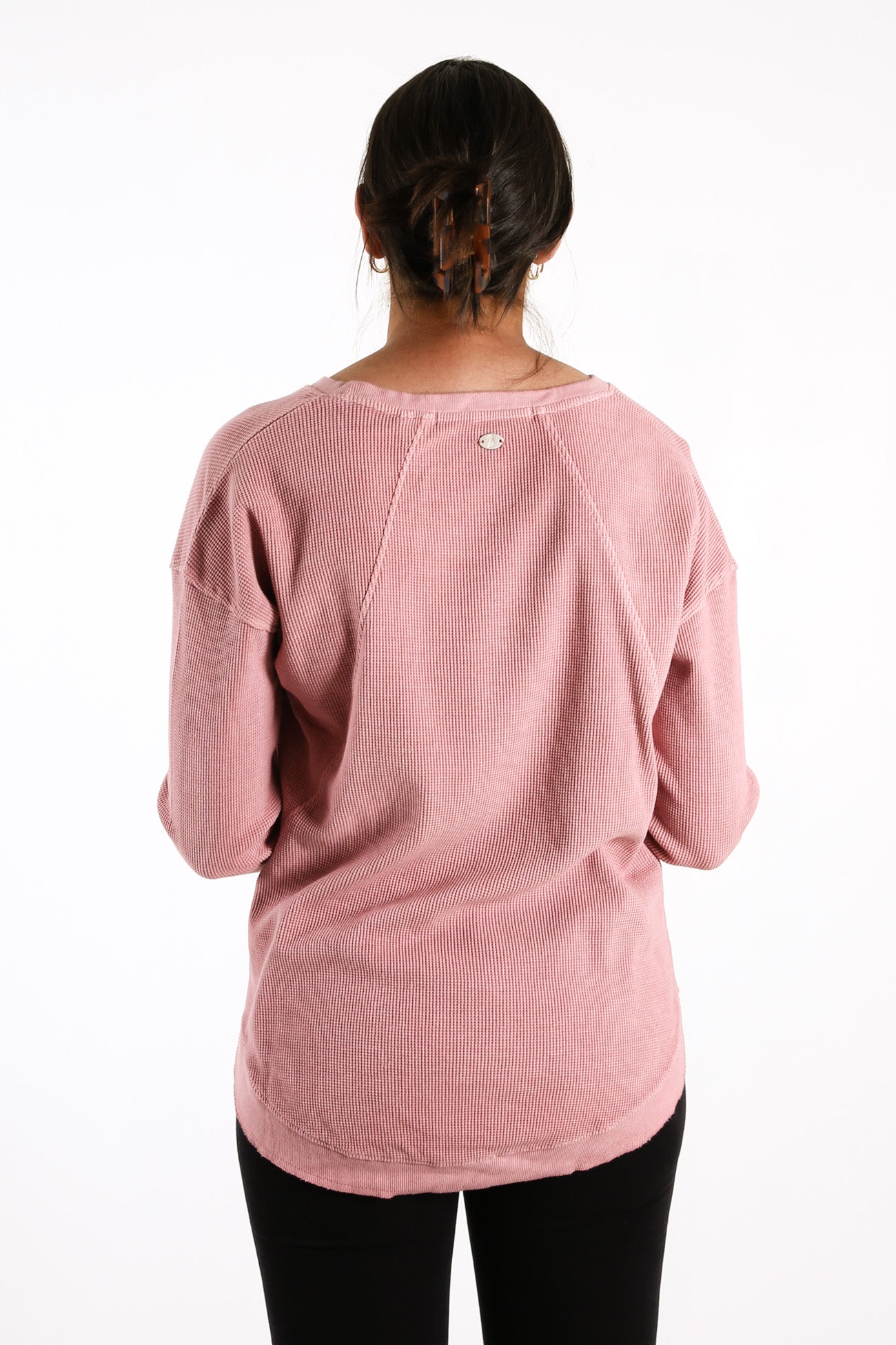Harlee Long Sleeve Tee Rose Pink