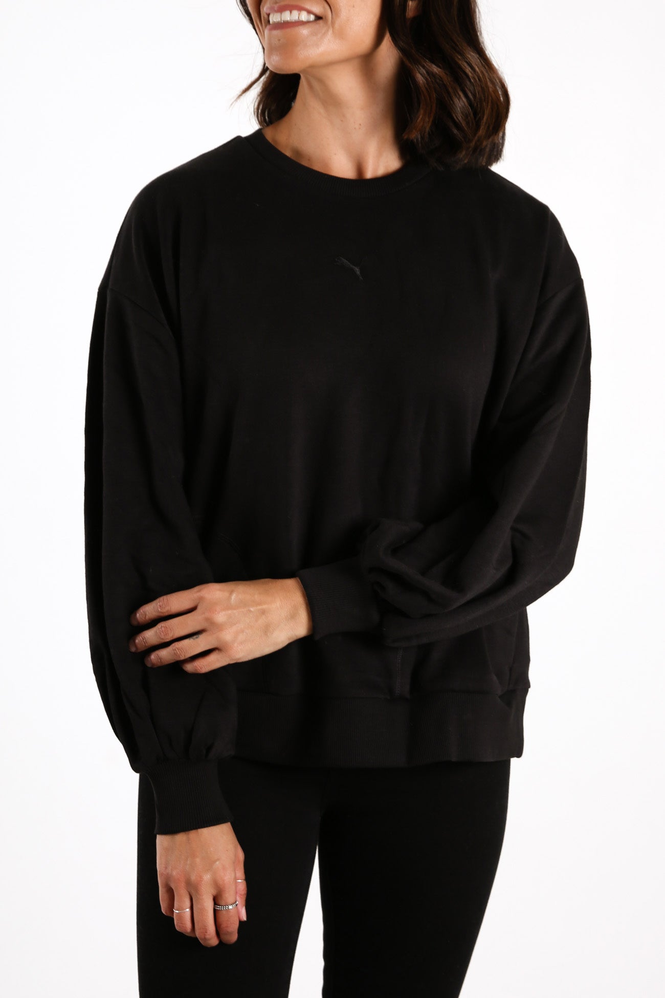 Her Crew Neck Sweater Puma Black