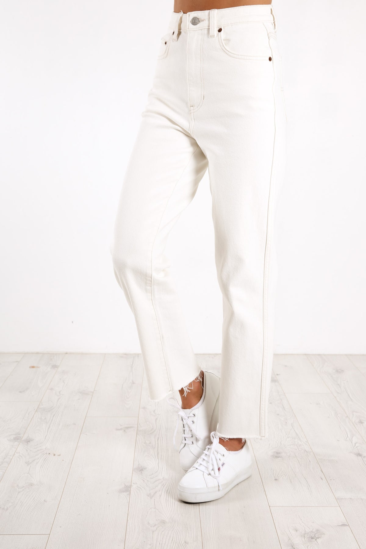 Hi-Straight Jean Ecru