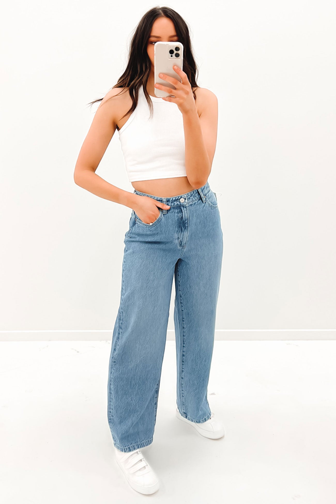 Hi Wide Leg Jean Synchronise Blue