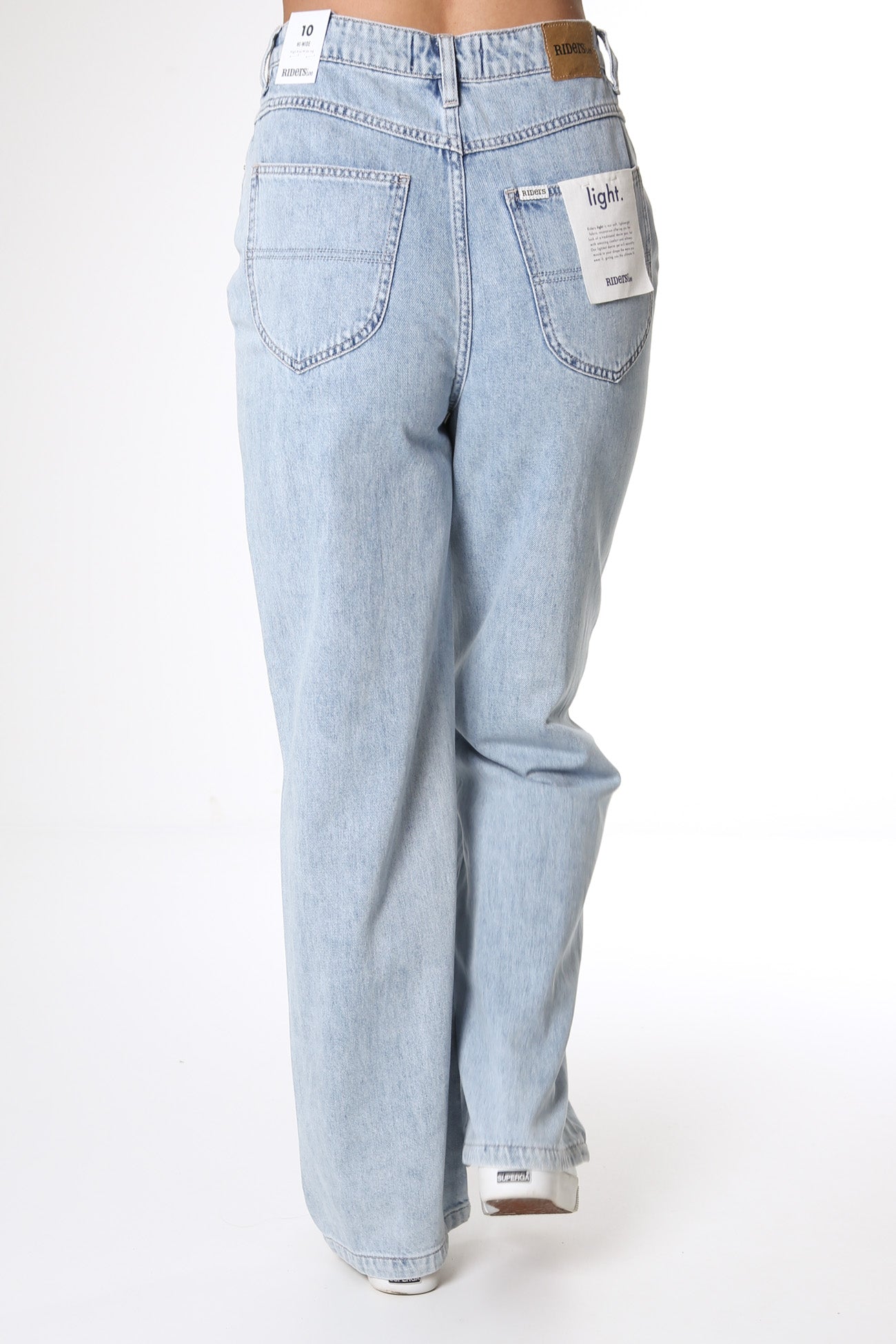 Hi Wide Leg Jean White Wash