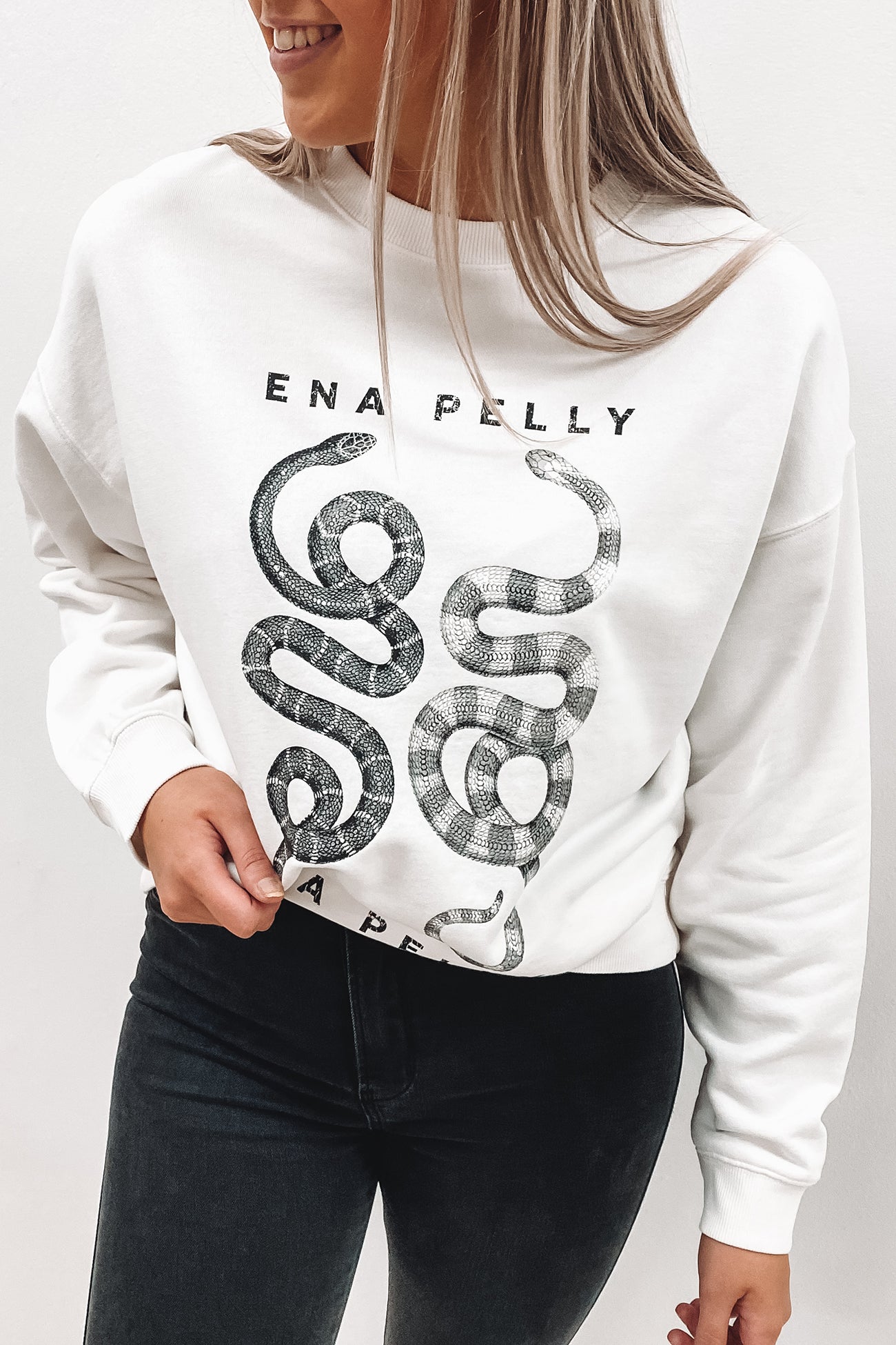 Ying Yang Sweatshirt White